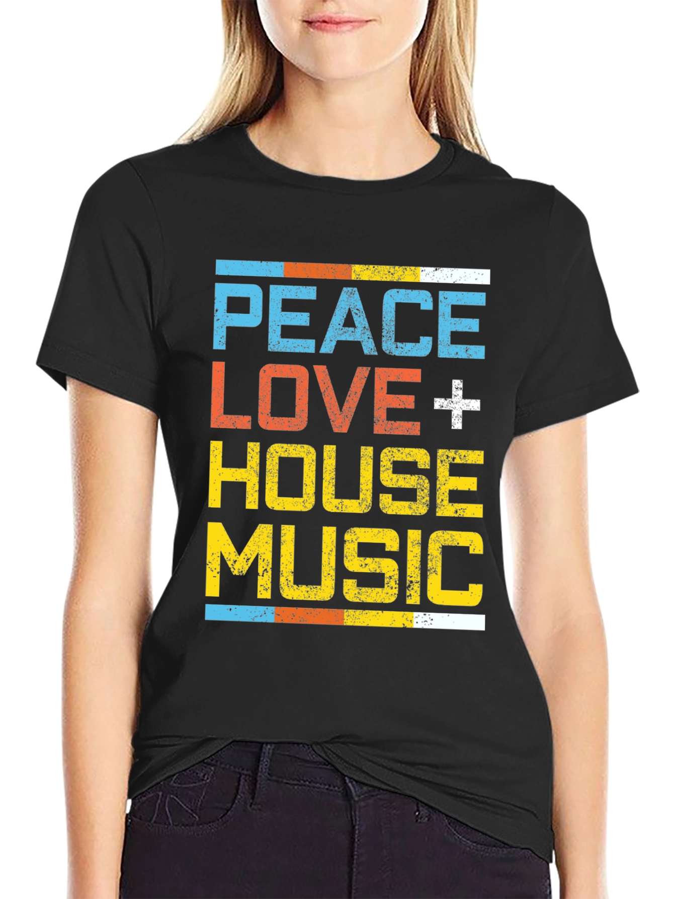Peace Love House Music T-Shirt