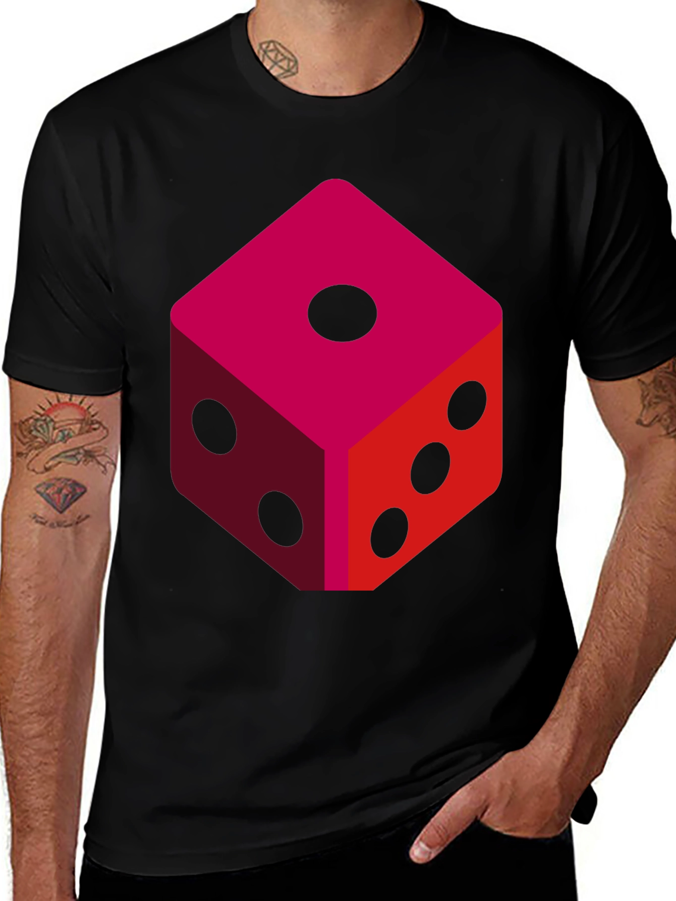 Dice Graphic T-Shirt - Lucky Number Tee
