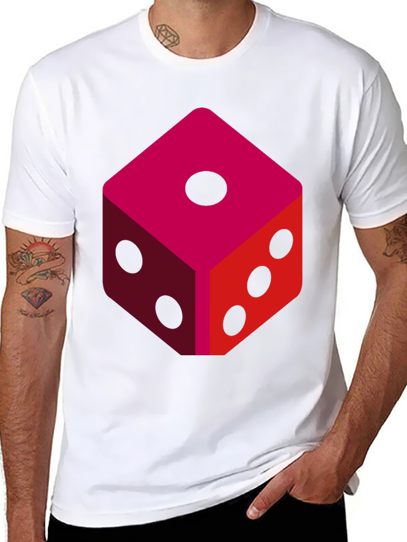 Dice Graphic T-Shirt - Lucky Number Tee