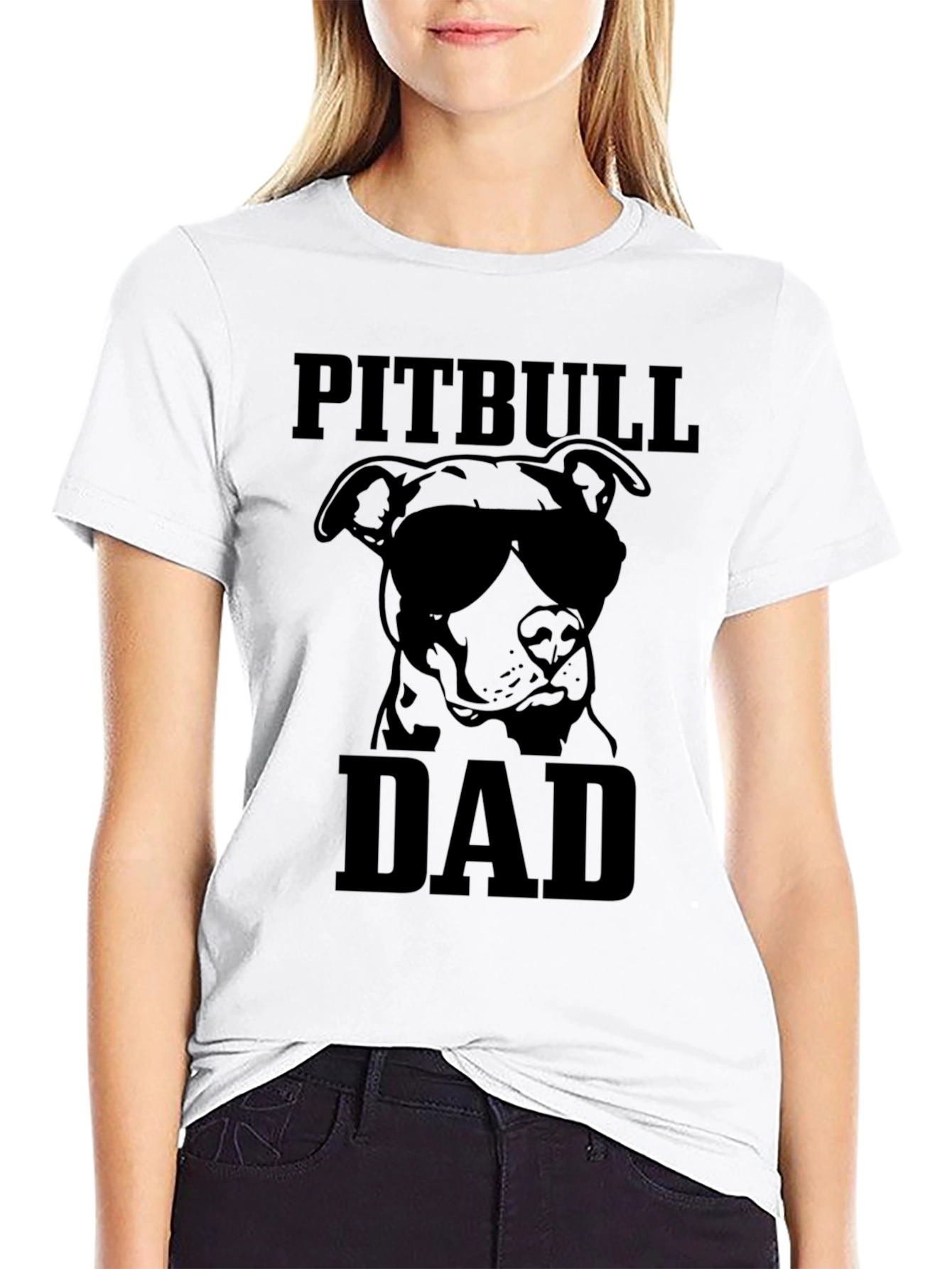 Pitbull Dad Graphic Tee - Cool Dog Lover Shirt