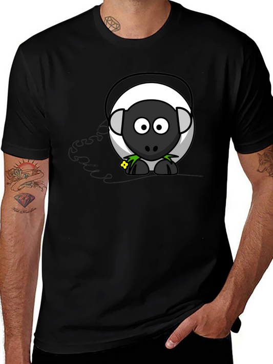 Cartoon Sheep Graphic T-Shirt