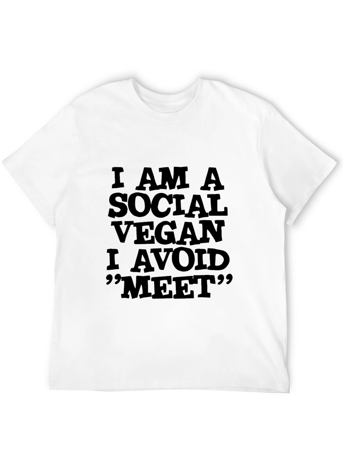 Social Vegan T-Shirt - Funny Vegan Tee