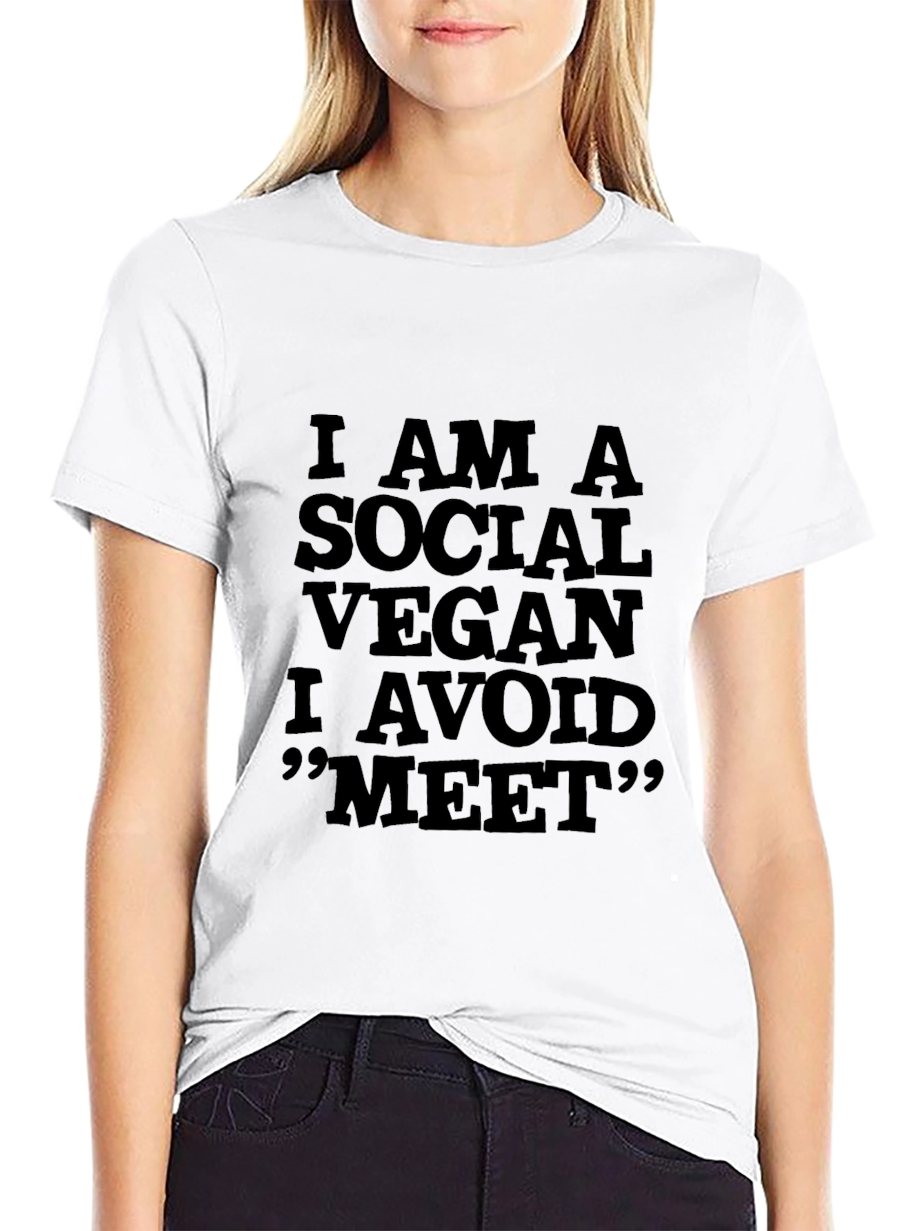 Social Vegan T-Shirt - Funny Vegan Tee