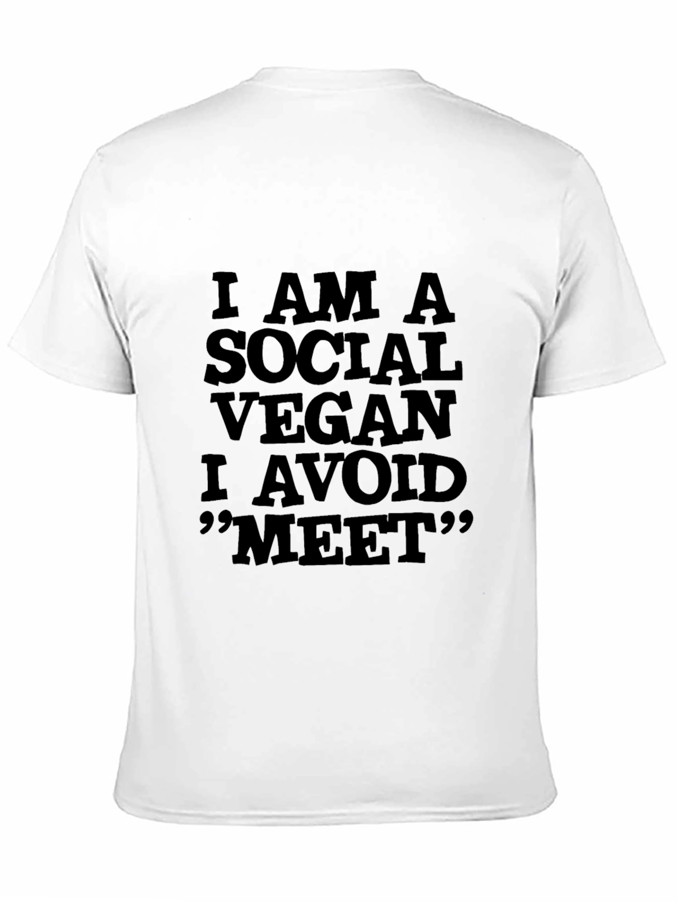 Social Vegan T-Shirt - Funny Vegan Tee