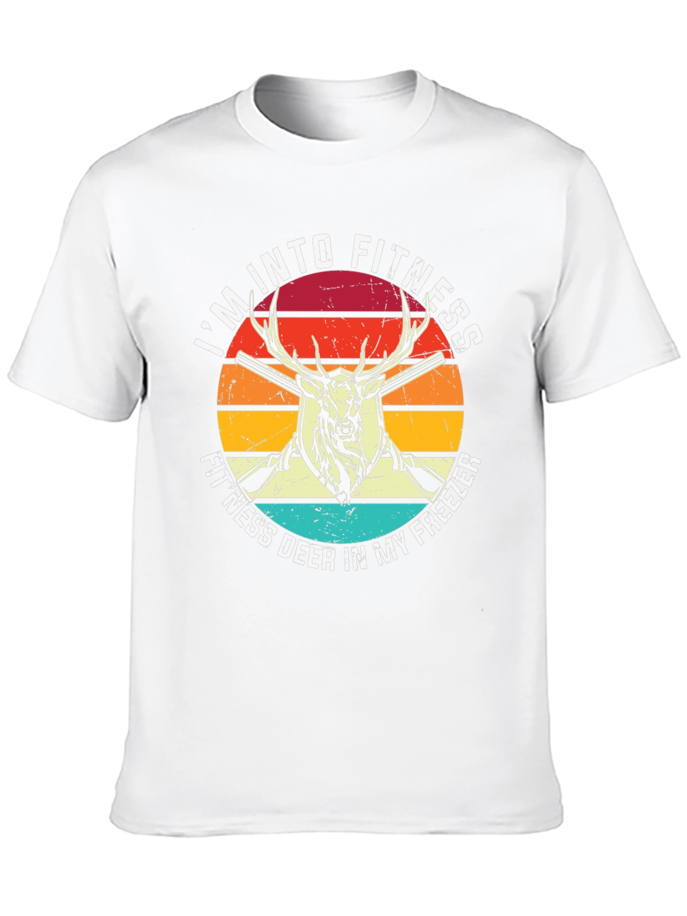 Fitness Deer T-Shirt Hunting Graphic Tee