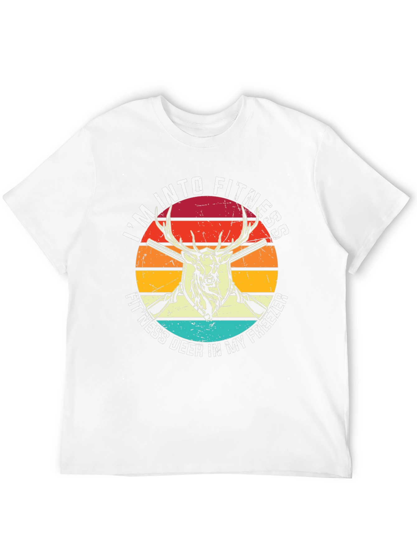 Fitness Deer T-Shirt Hunting Graphic Tee