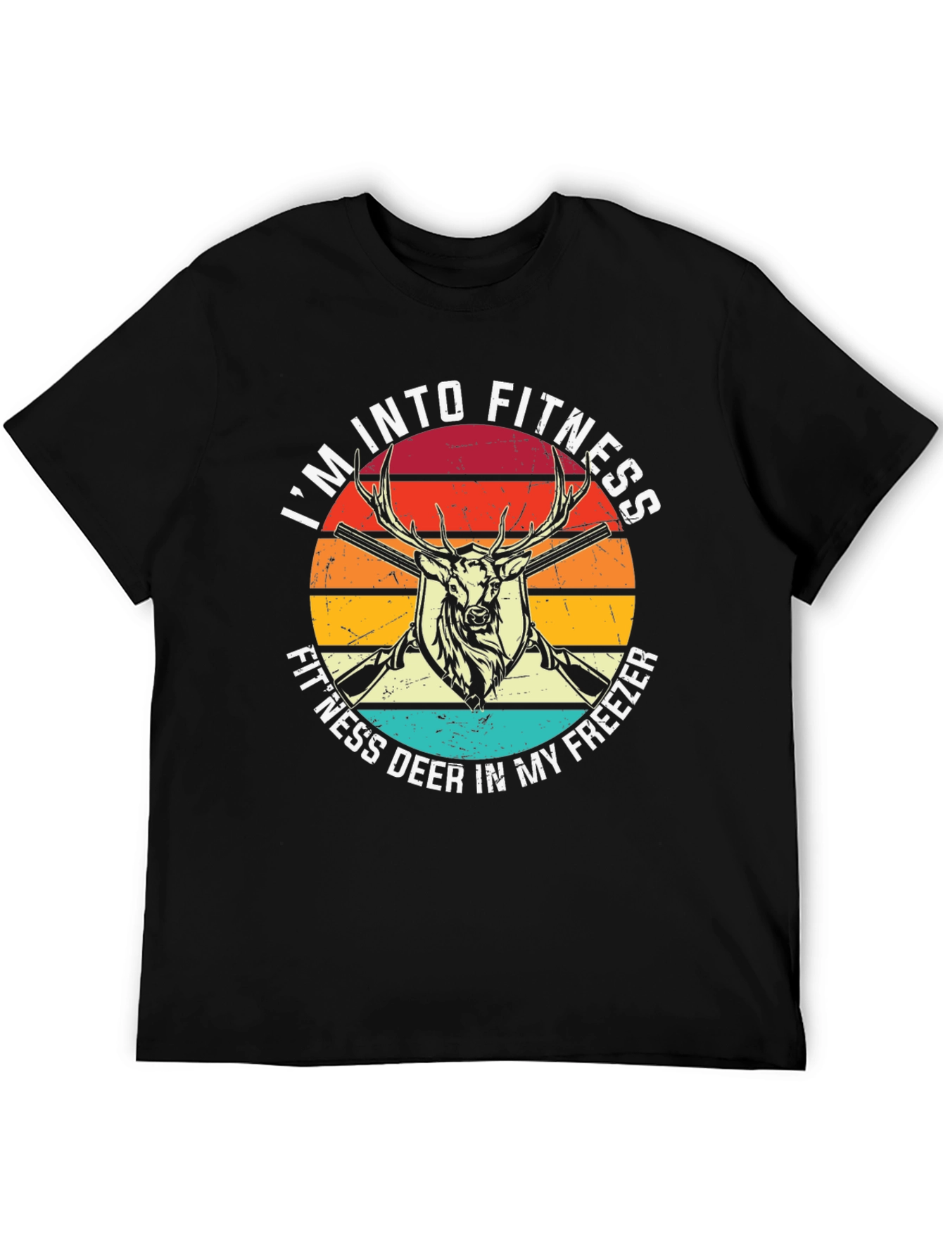 Fitness Deer T-Shirt Hunting Graphic Tee