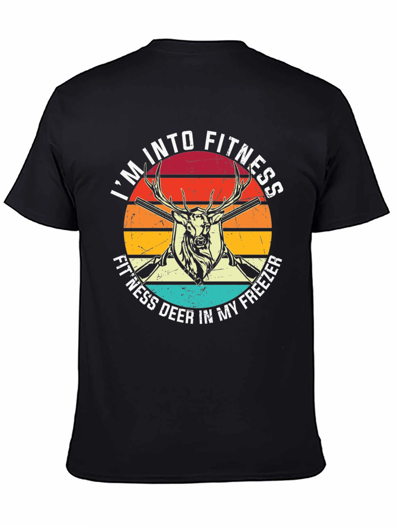 Fitness Deer T-Shirt Hunting Graphic Tee