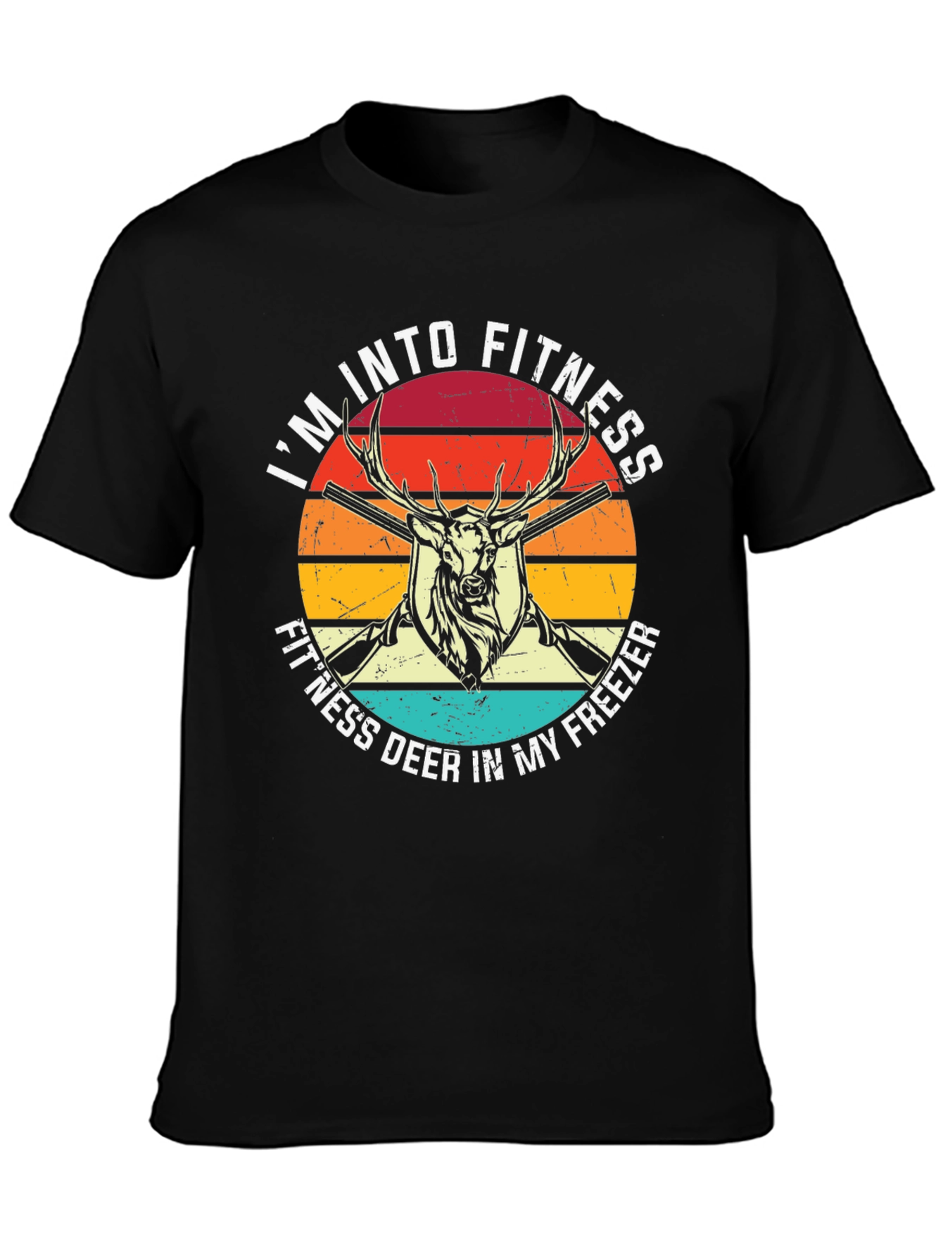 Fitness Deer T-Shirt Hunting Graphic Tee