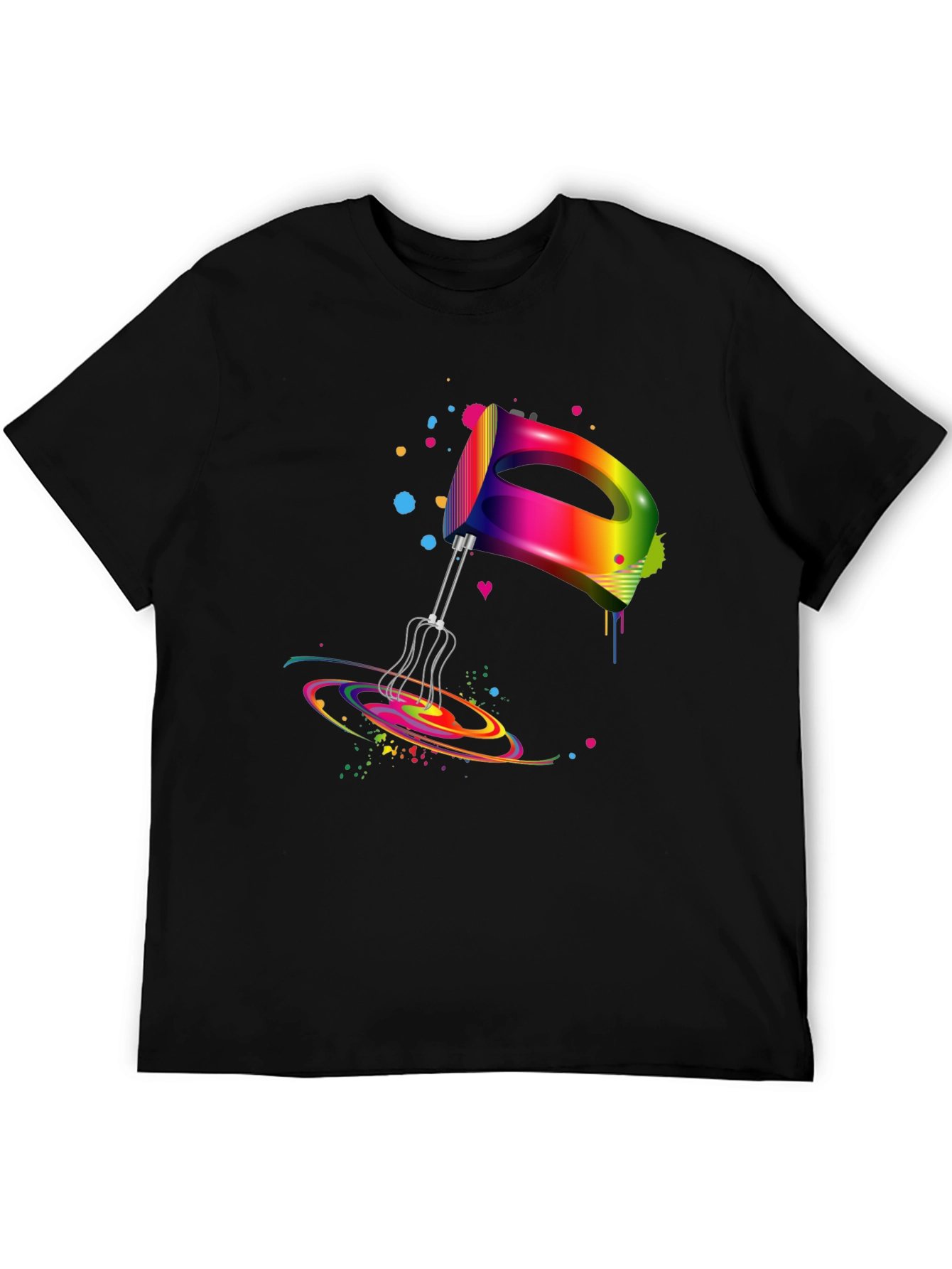 Rainbow Mixer Graphic Tee - Stylish & Fun