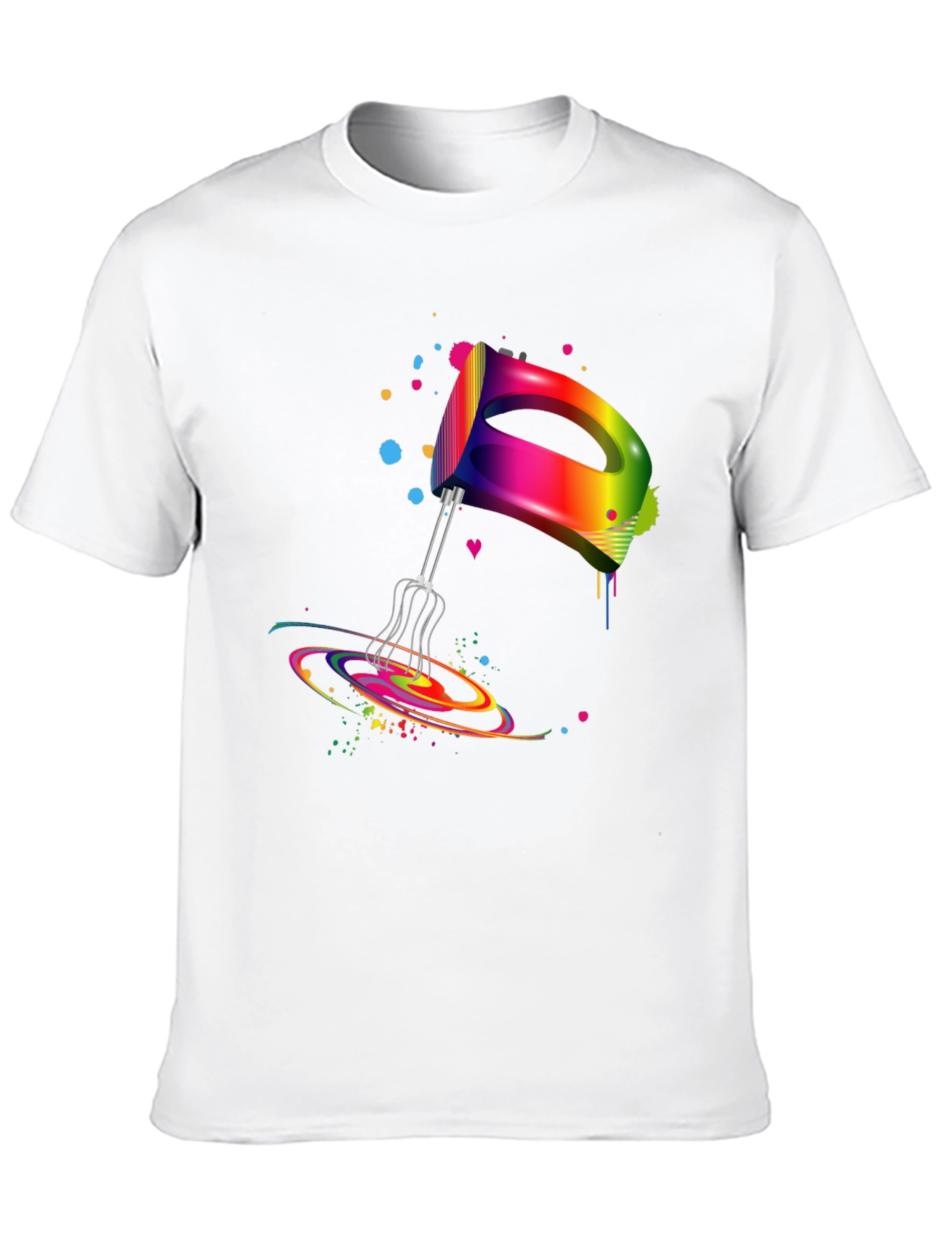 Rainbow Mixer Graphic Tee - Stylish & Fun