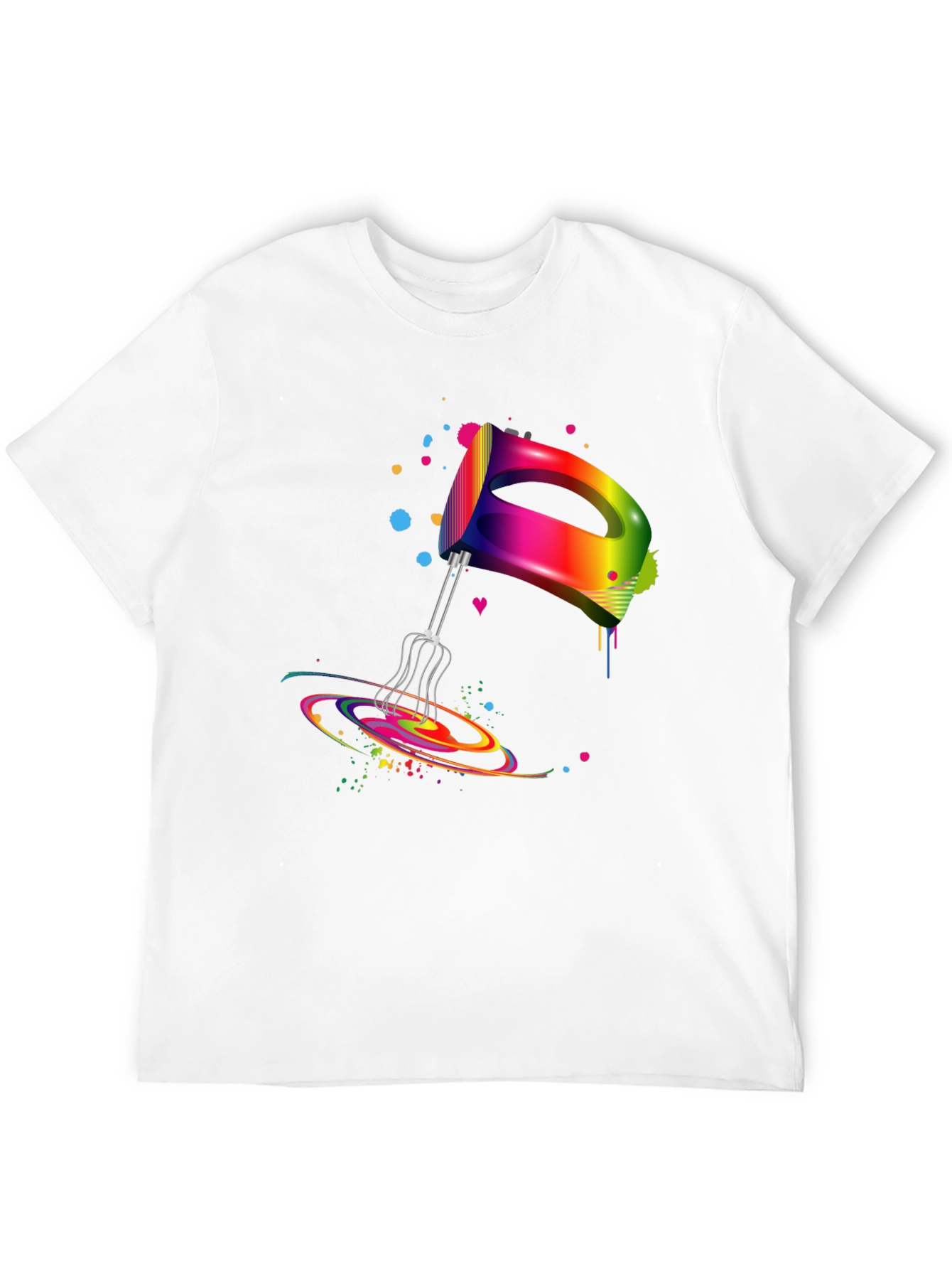 Rainbow Mixer Graphic Tee - Stylish & Fun