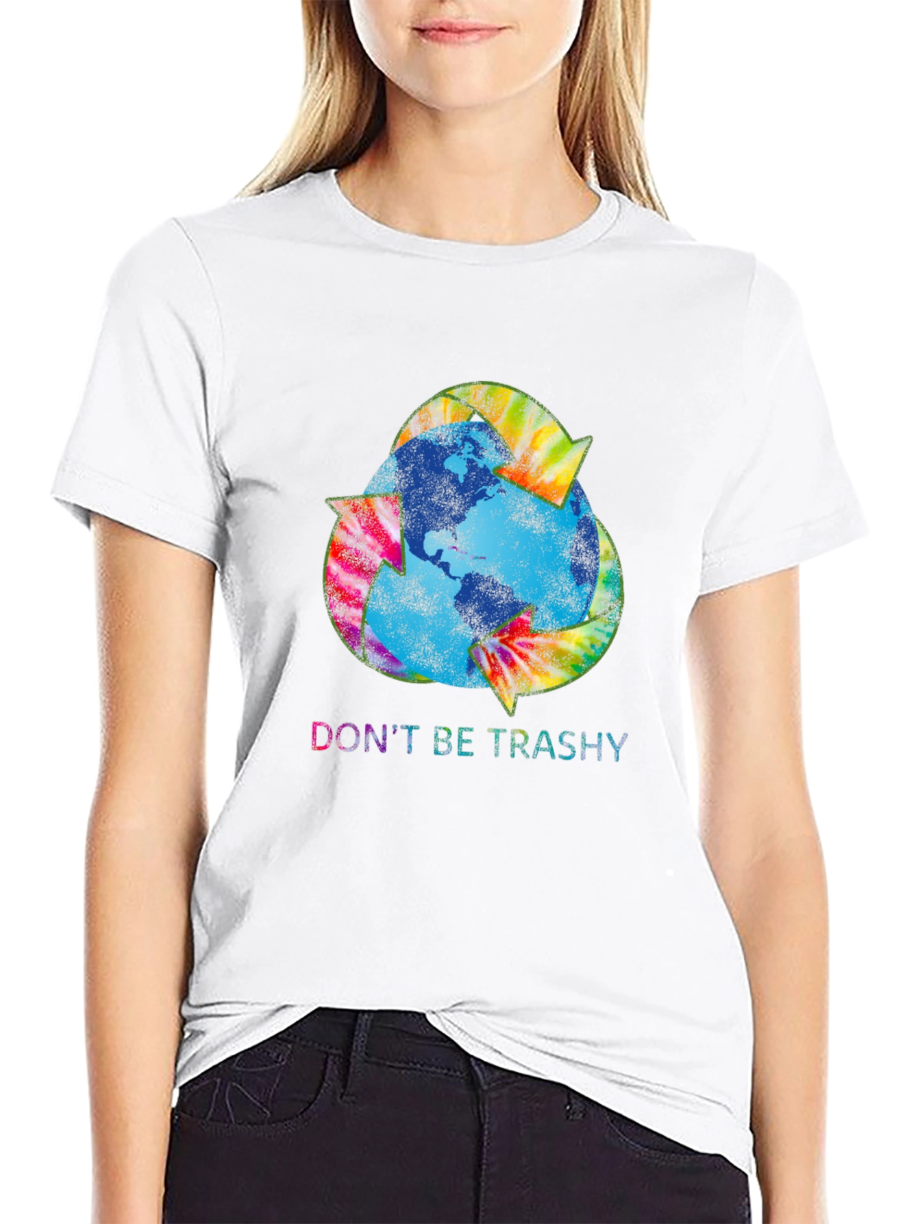 Eco-Friendly Recycle Earth Graphic T-Shirt