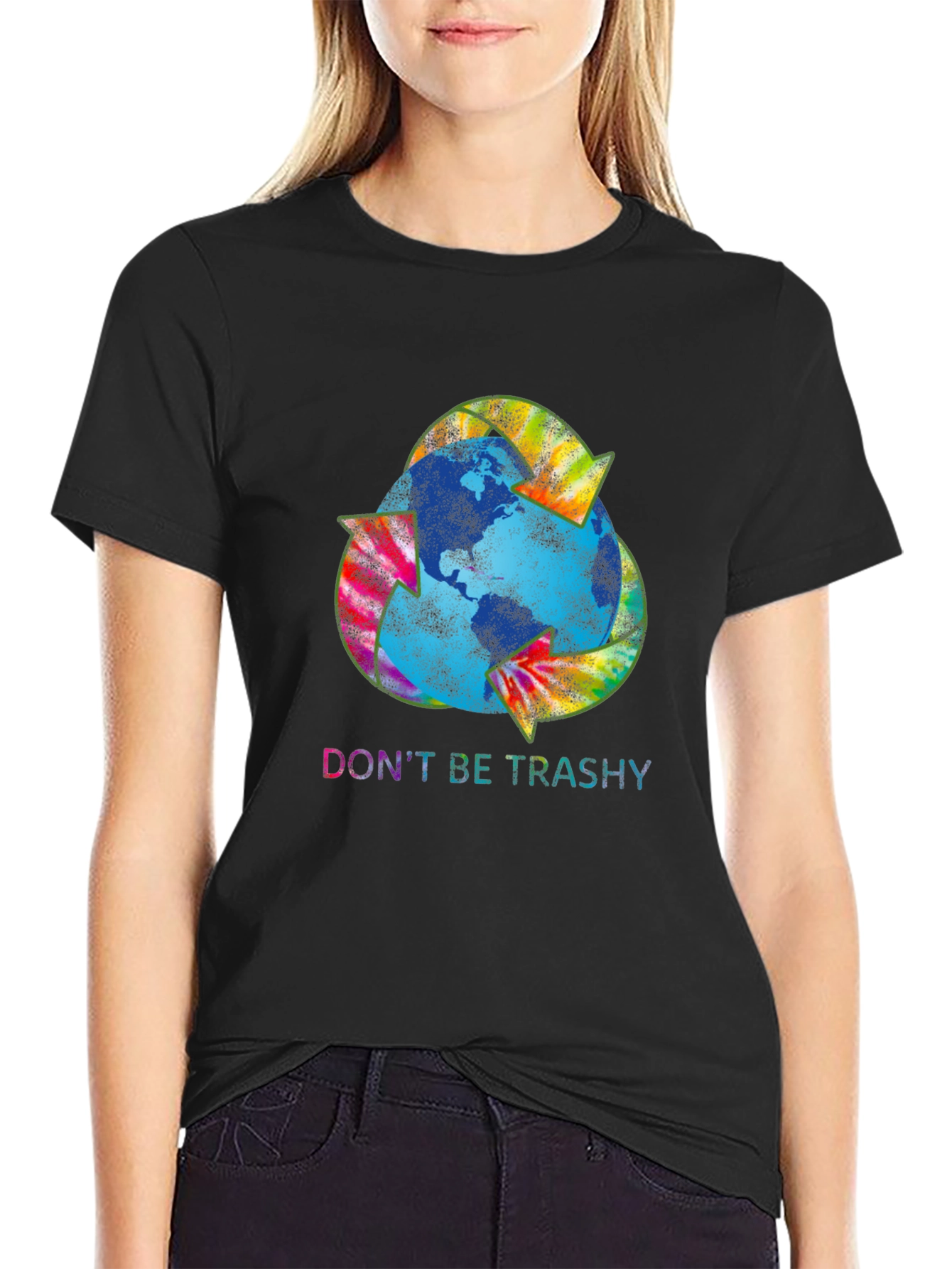 Eco-Friendly Recycle Earth Graphic T-Shirt