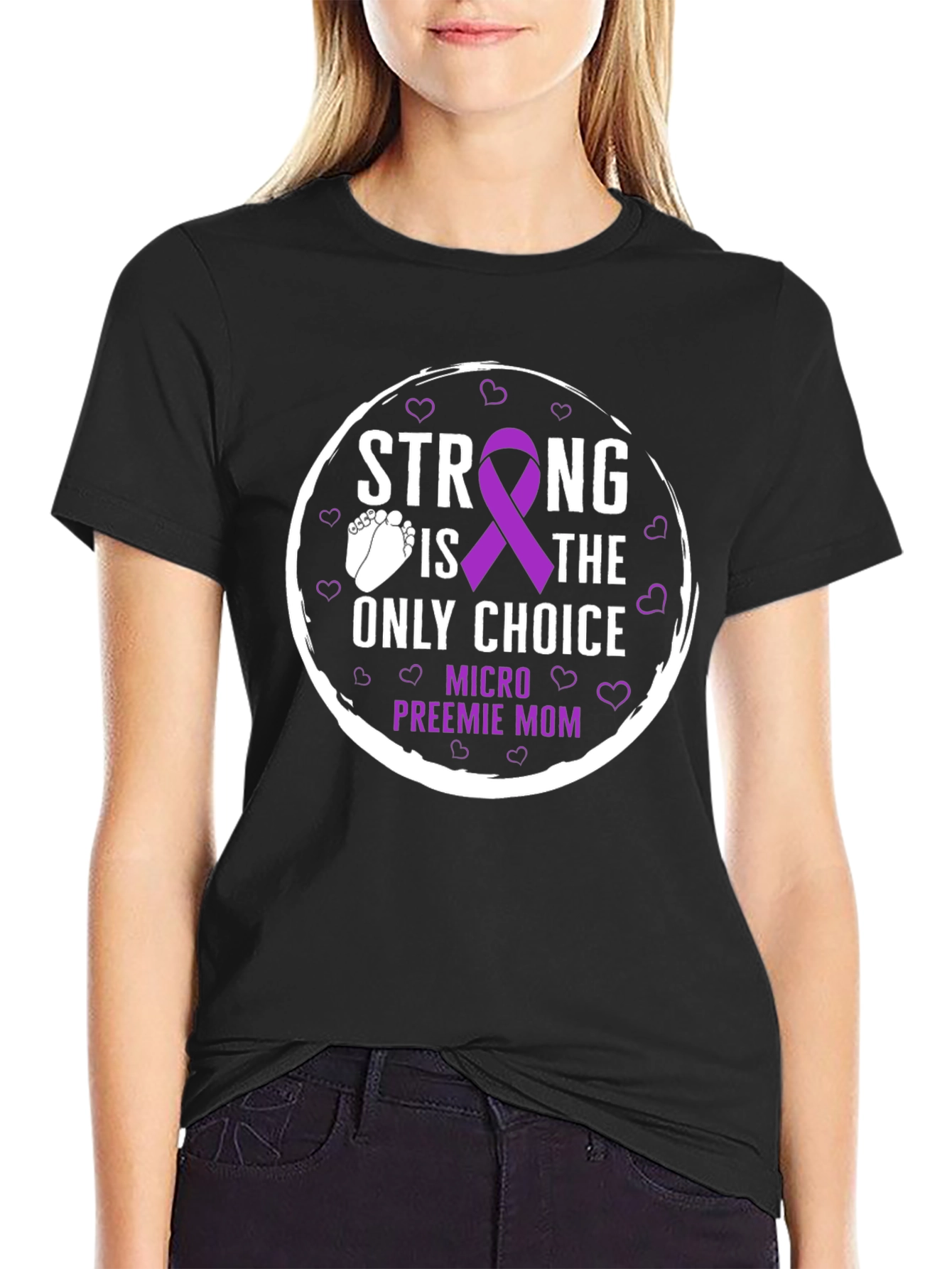 Strong Preemie Mom T-Shirt