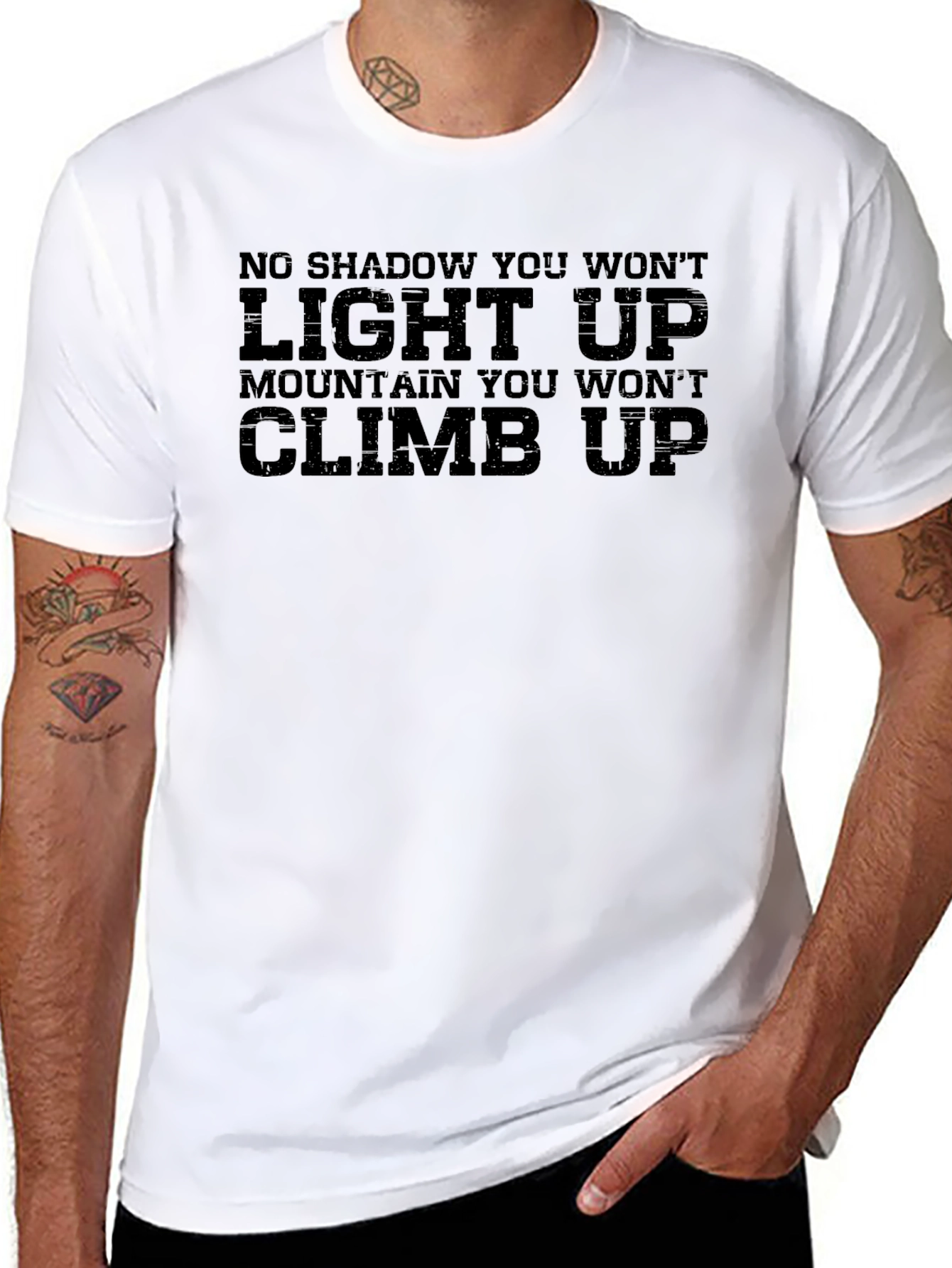 Motivational Climb Up Graphic Tee