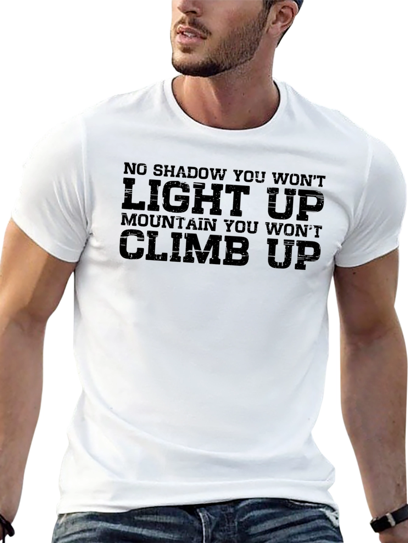 Motivational Climb Up Graphic Tee