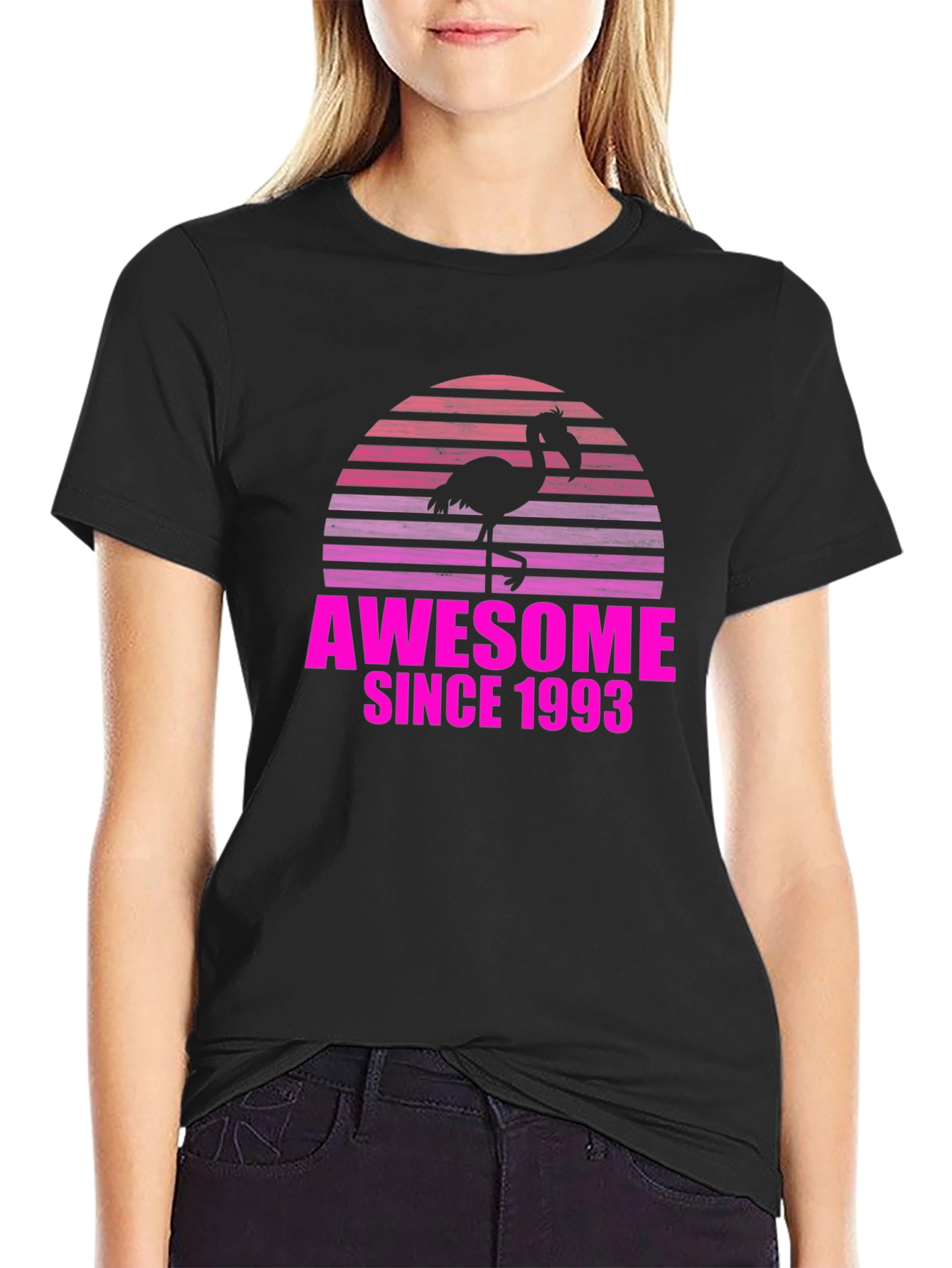 Awesome Since 1993 Flamingo T-Shirt