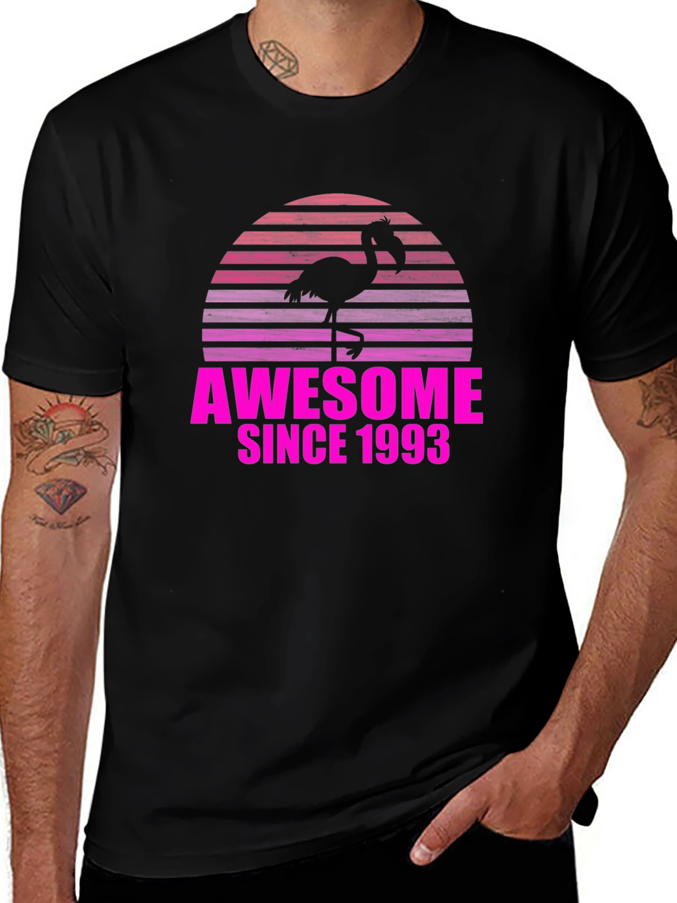Awesome Since 1993 Flamingo T-Shirt