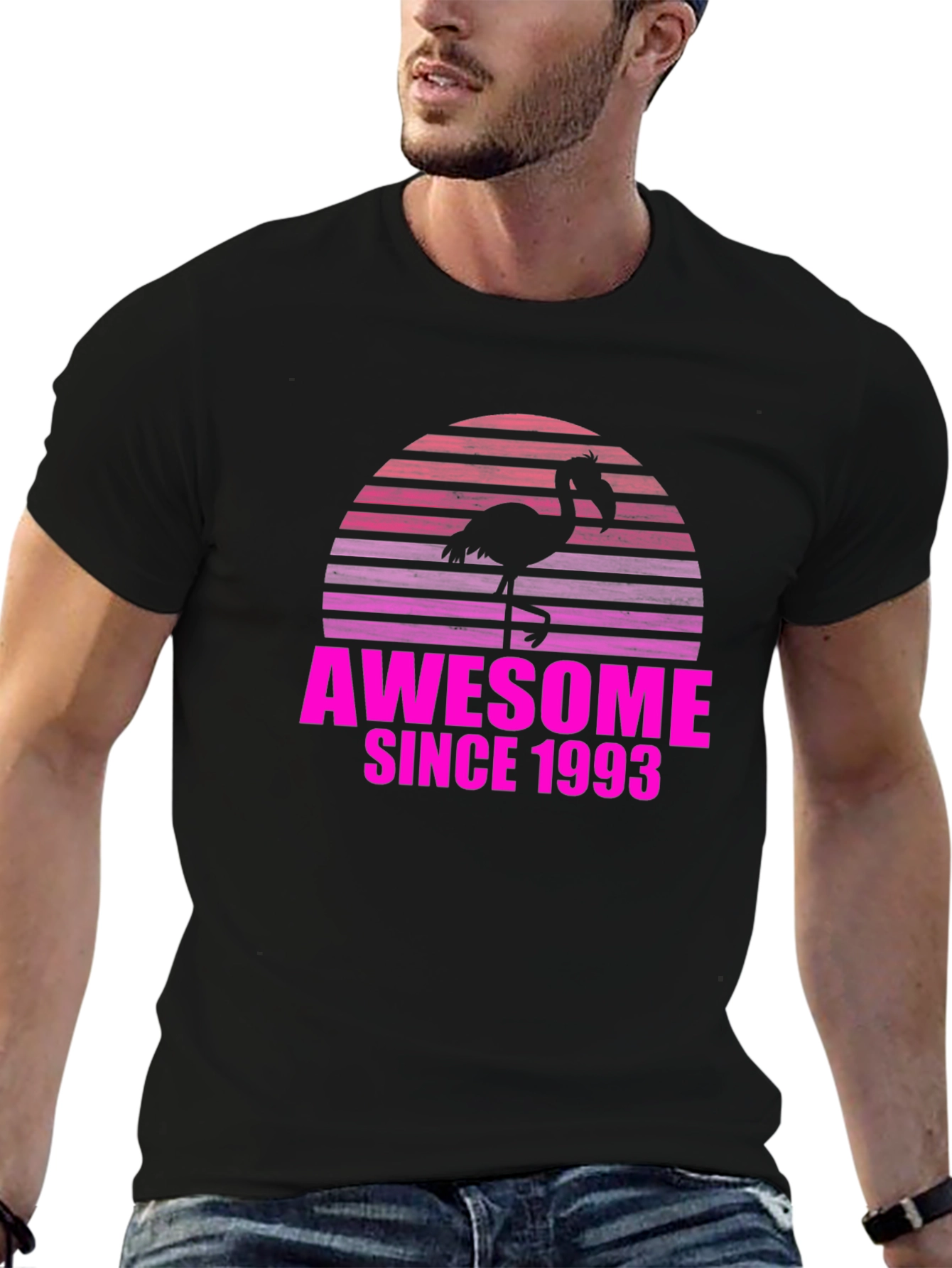 Awesome Since 1993 Flamingo T-Shirt
