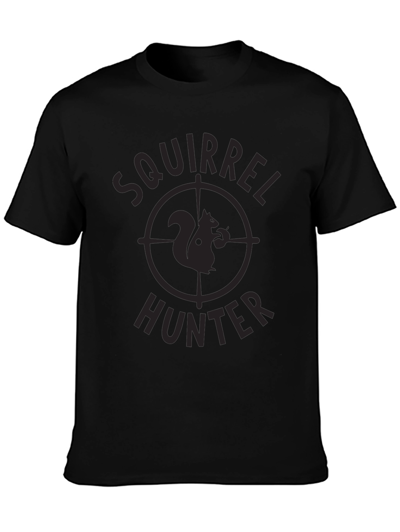 Squirrel Hunter Graphic Tee - Black