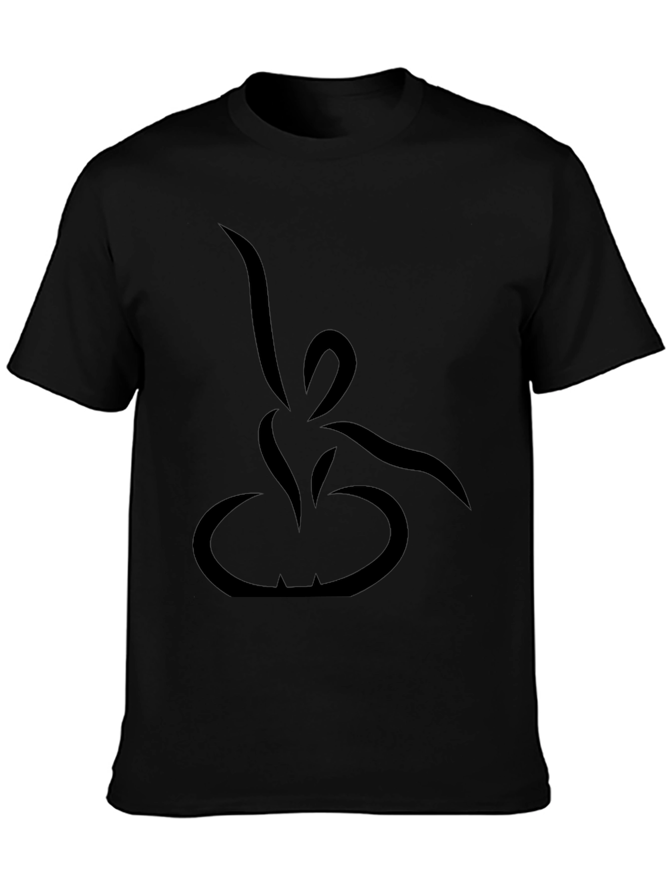 Modern Minimalist Black Graphic Tee