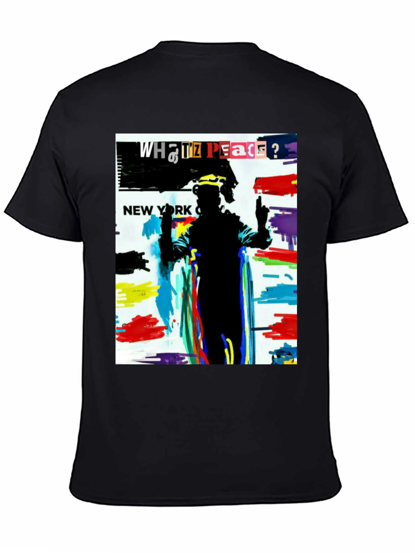 Abstract Art Graphic Tee - What IZ Peace?