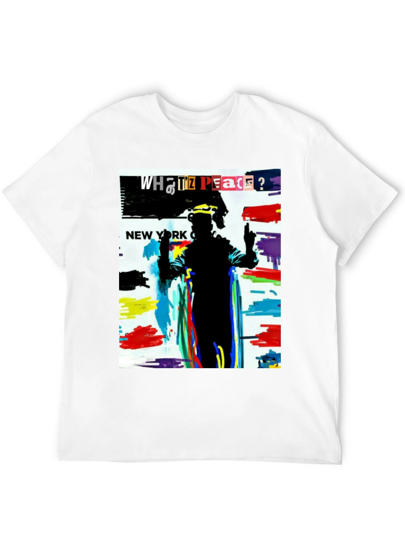 Abstract Art Graphic Tee - What IZ Peace?