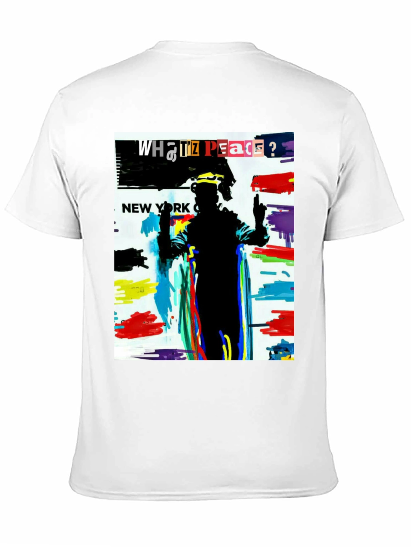Abstract Art Graphic Tee - What IZ Peace?