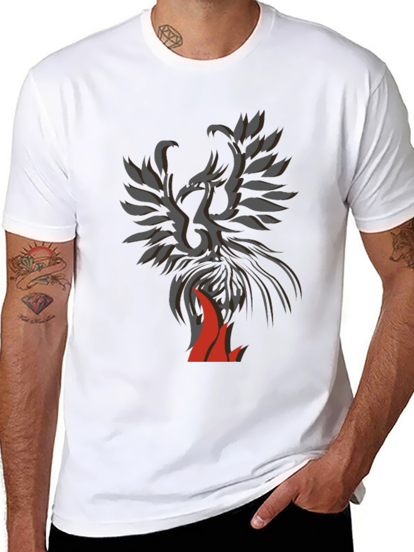 Phoenix Graphic Black T-Shirt