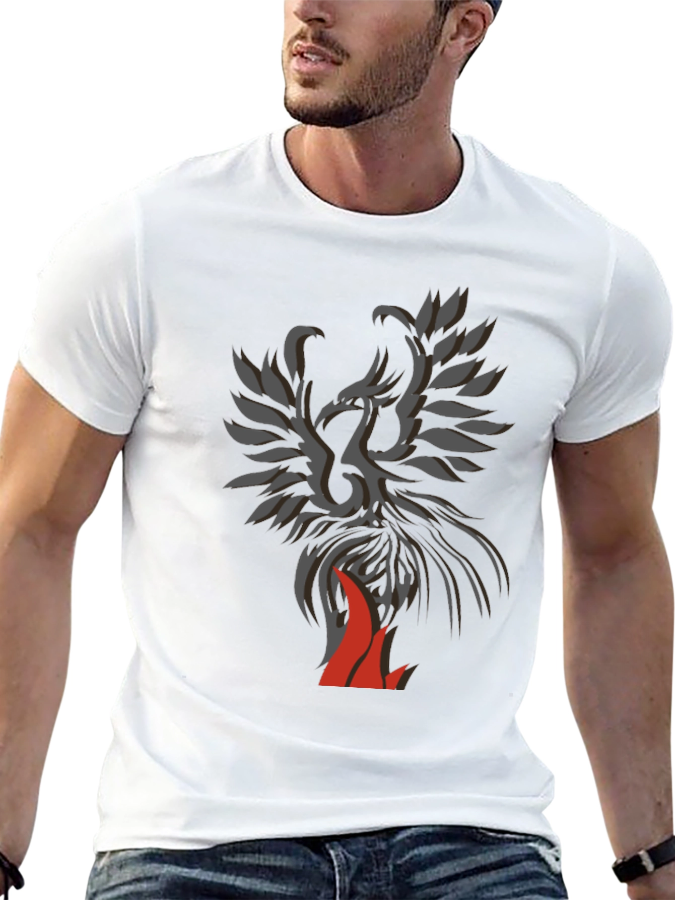 Phoenix Graphic Black T-Shirt