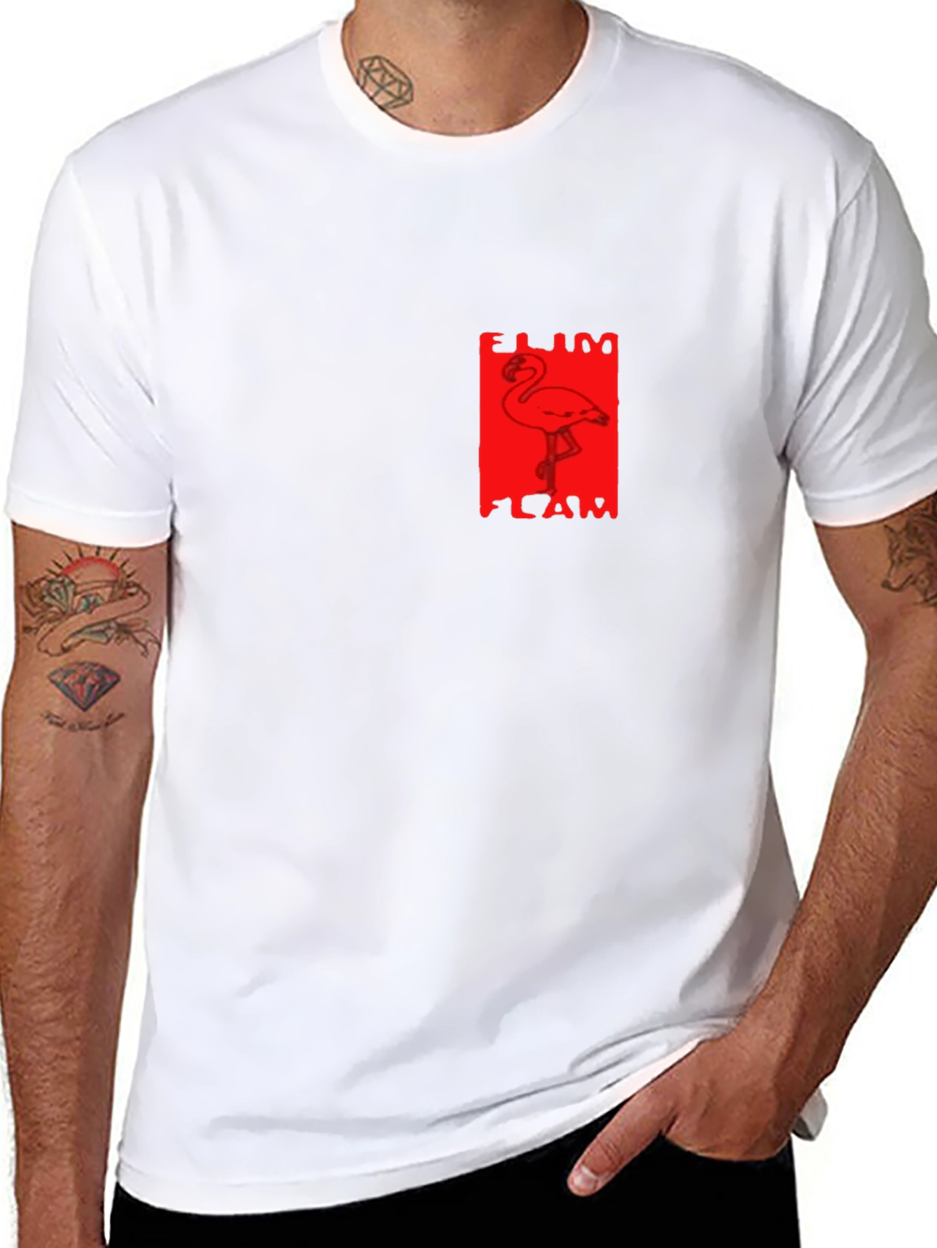 Flamingo Graphic Tee - Unique Design Casual Style