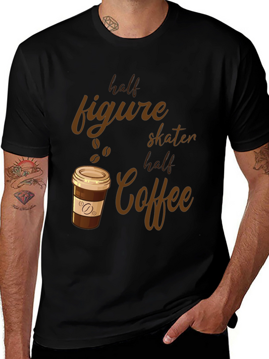 Half Figure Skater Half Coffee Graphic Tee