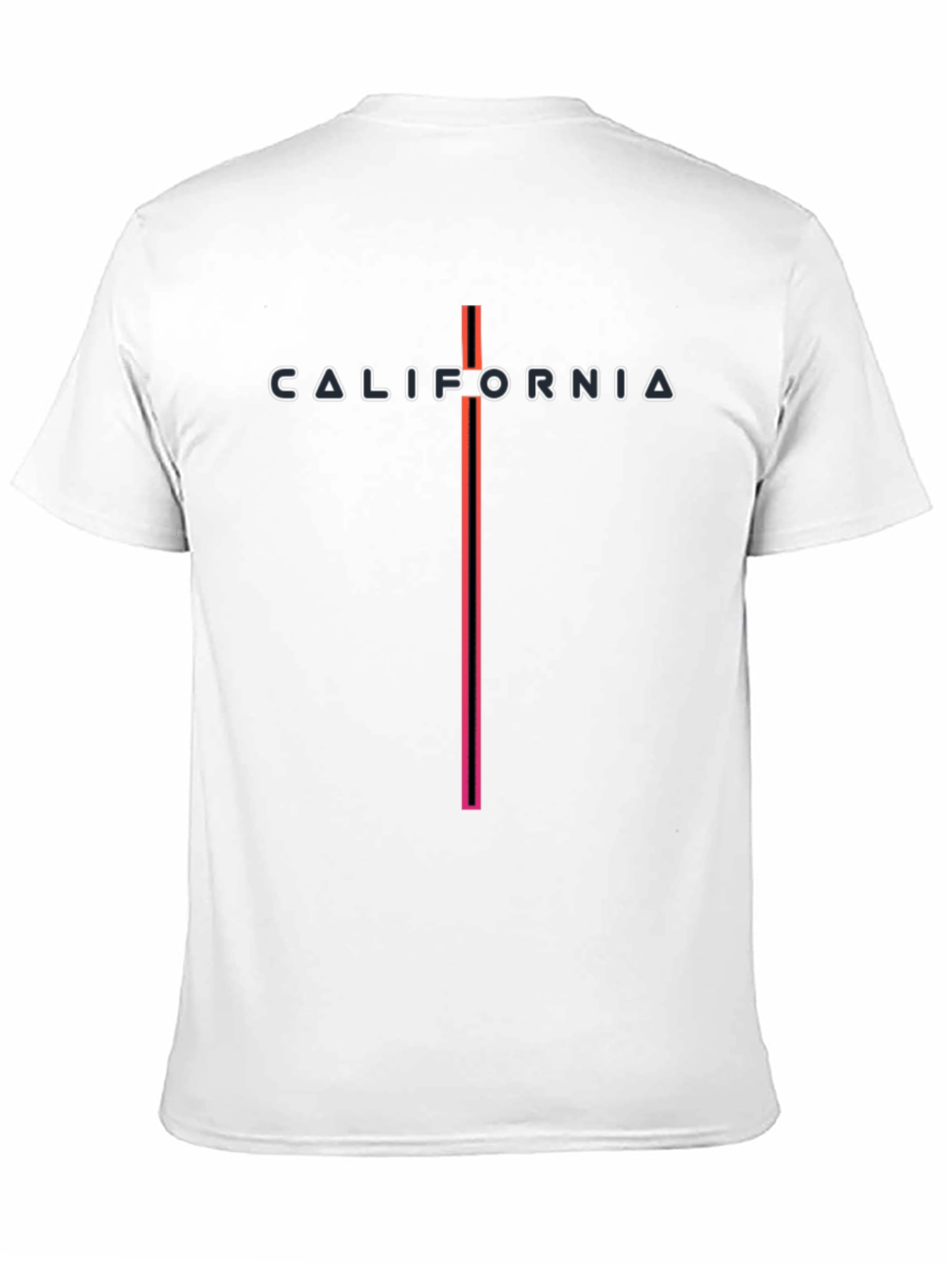 California Graphic Print Black T-Shirt