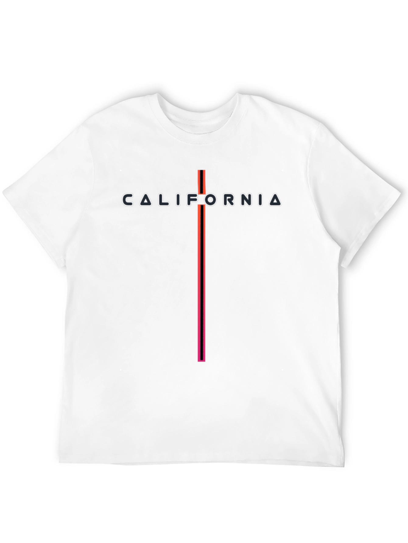 California Graphic Print Black T-Shirt