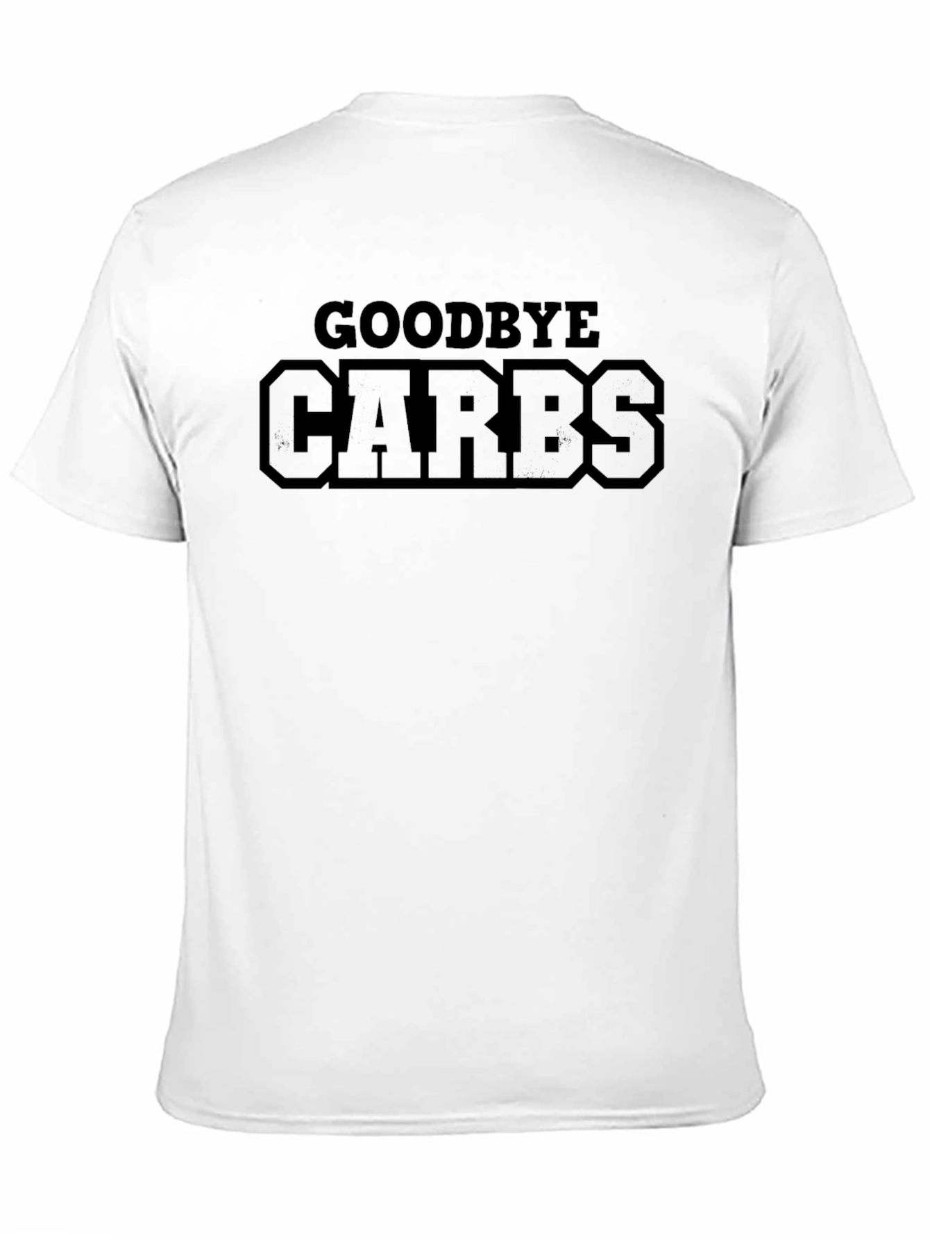 Goodbye Carbs Graphic Tee - Black Crew Neck T-Shirt