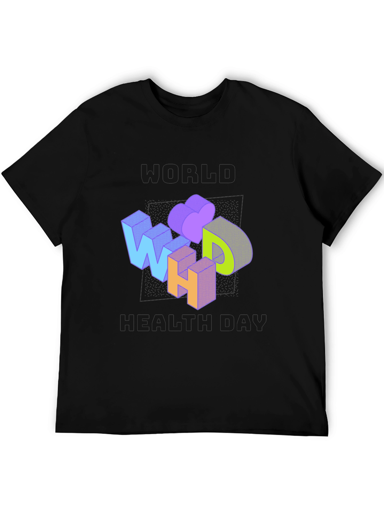 World Health Day Graphic Tee - Black