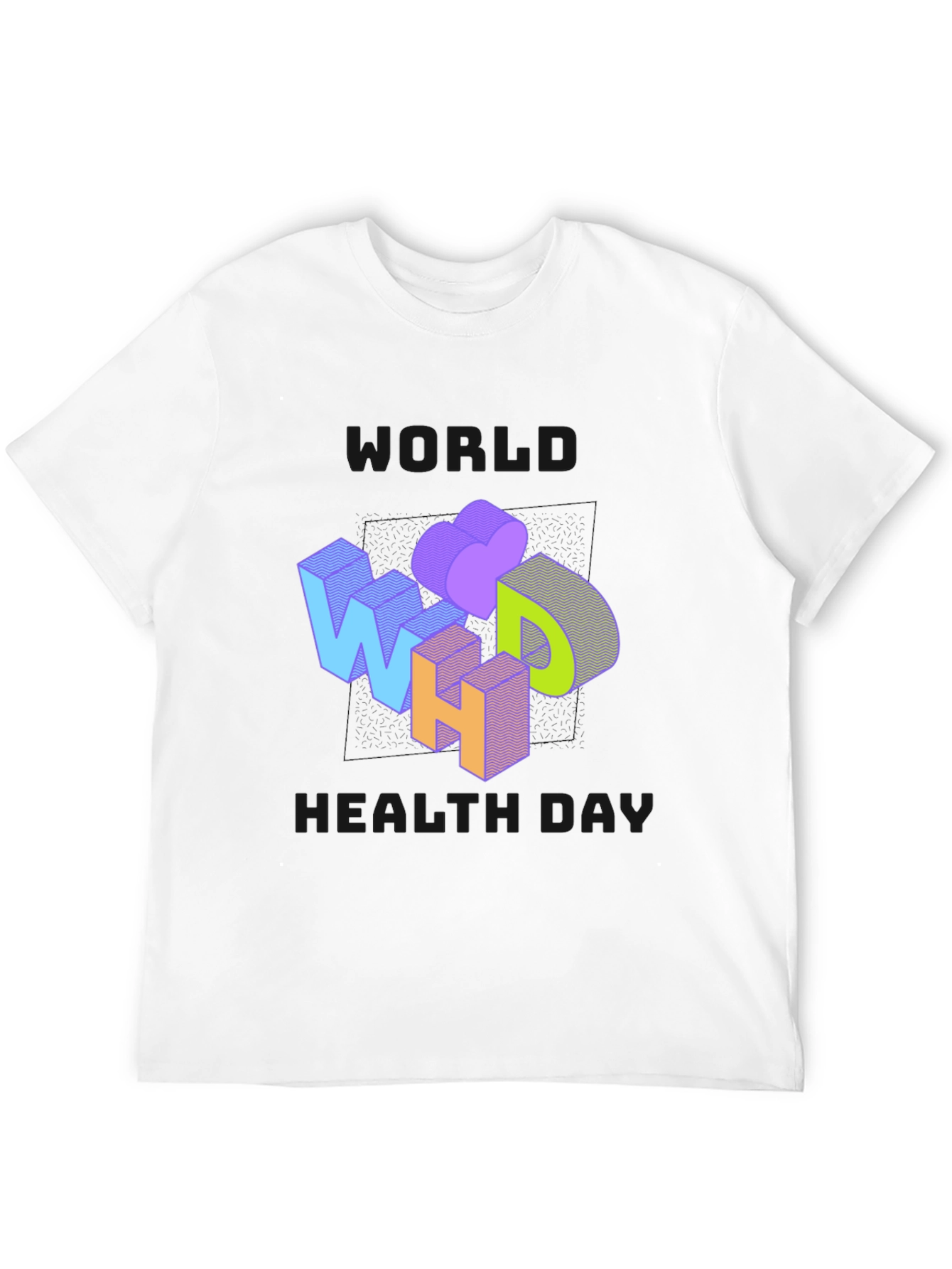 World Health Day Graphic Tee - Black
