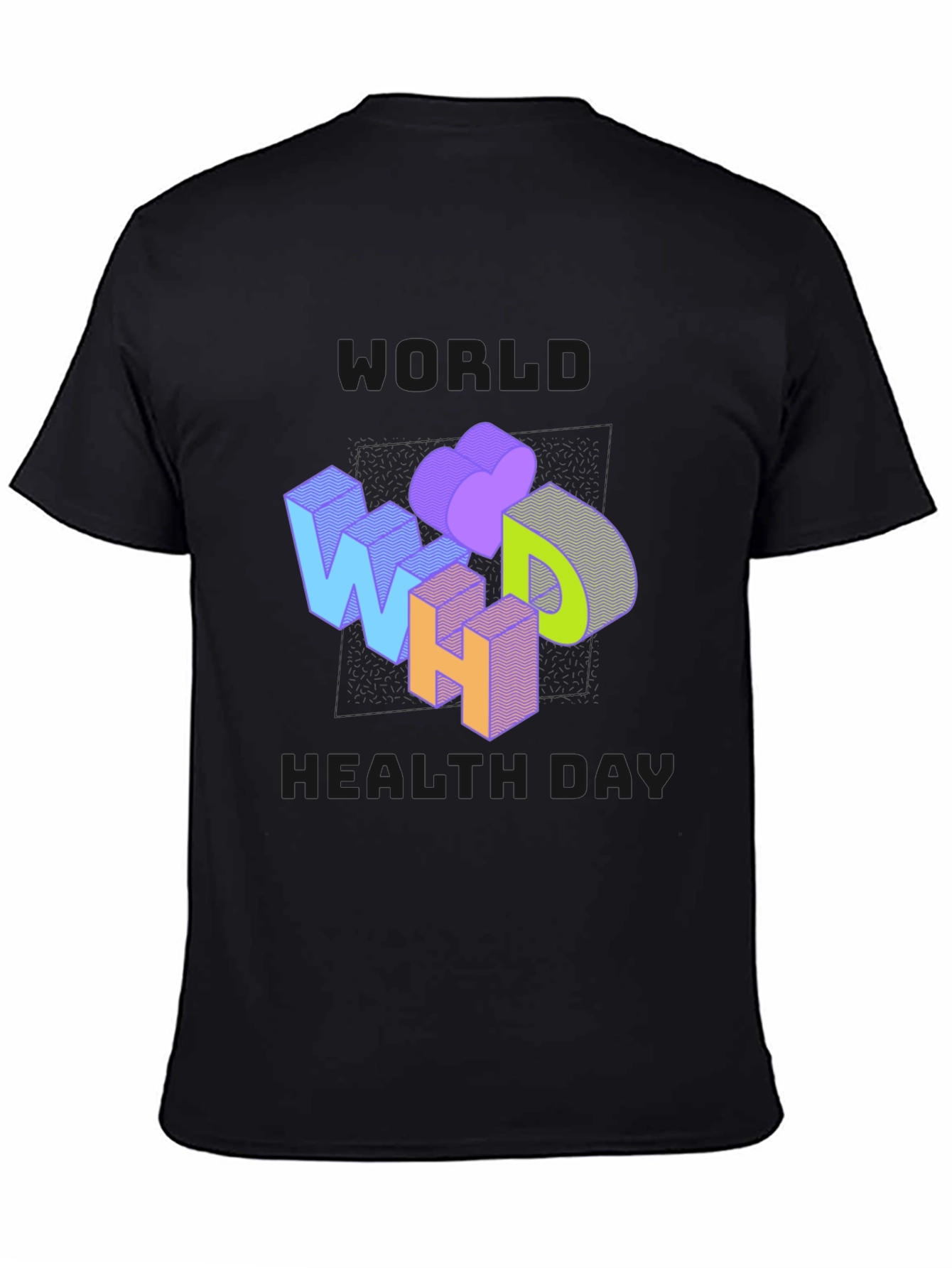 World Health Day Graphic Tee - Black