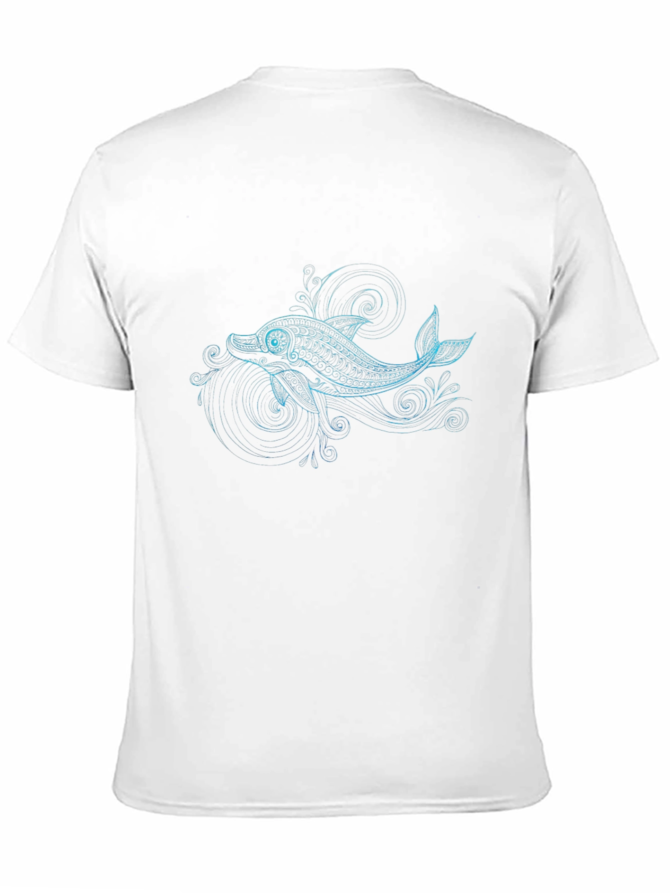 Dolphin Graphic Black T-Shirt