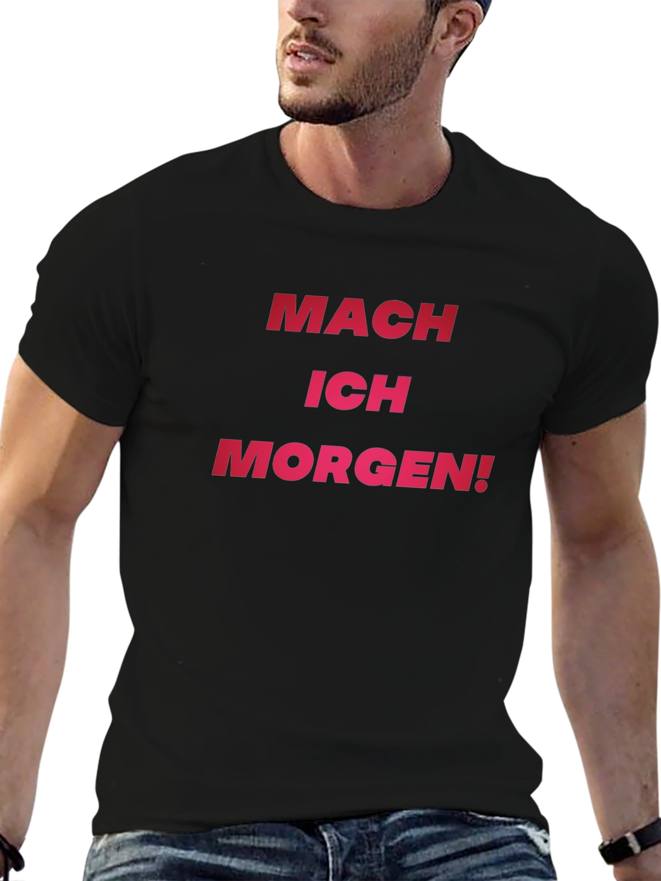 Mach Ich Morgen! Black Graphic Tee
