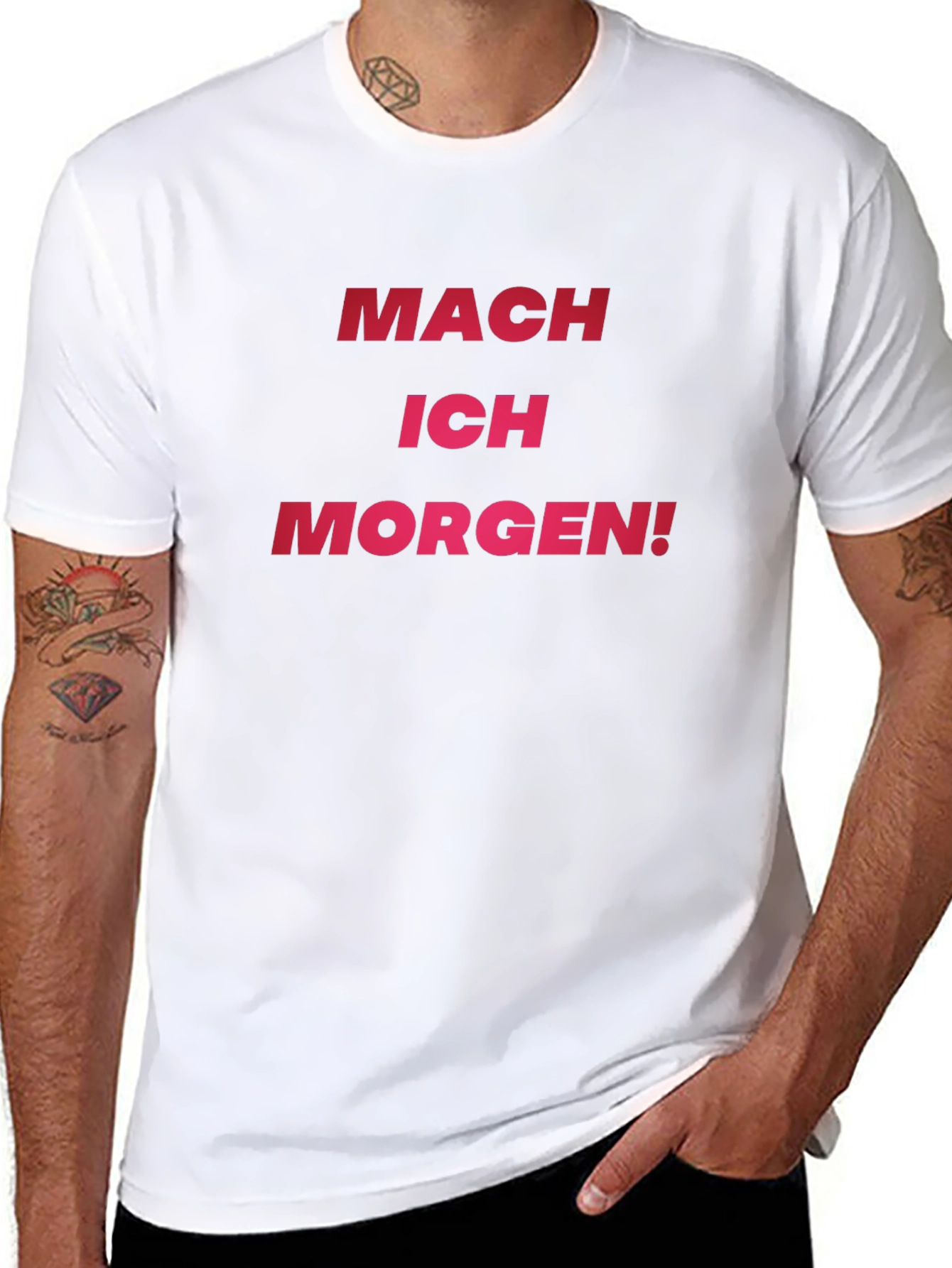 Mach Ich Morgen! Black Graphic Tee