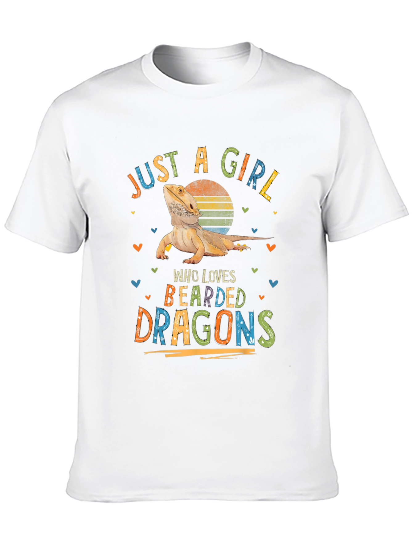 Bearded Dragon Lover T-Shirt Just a Girl Tee