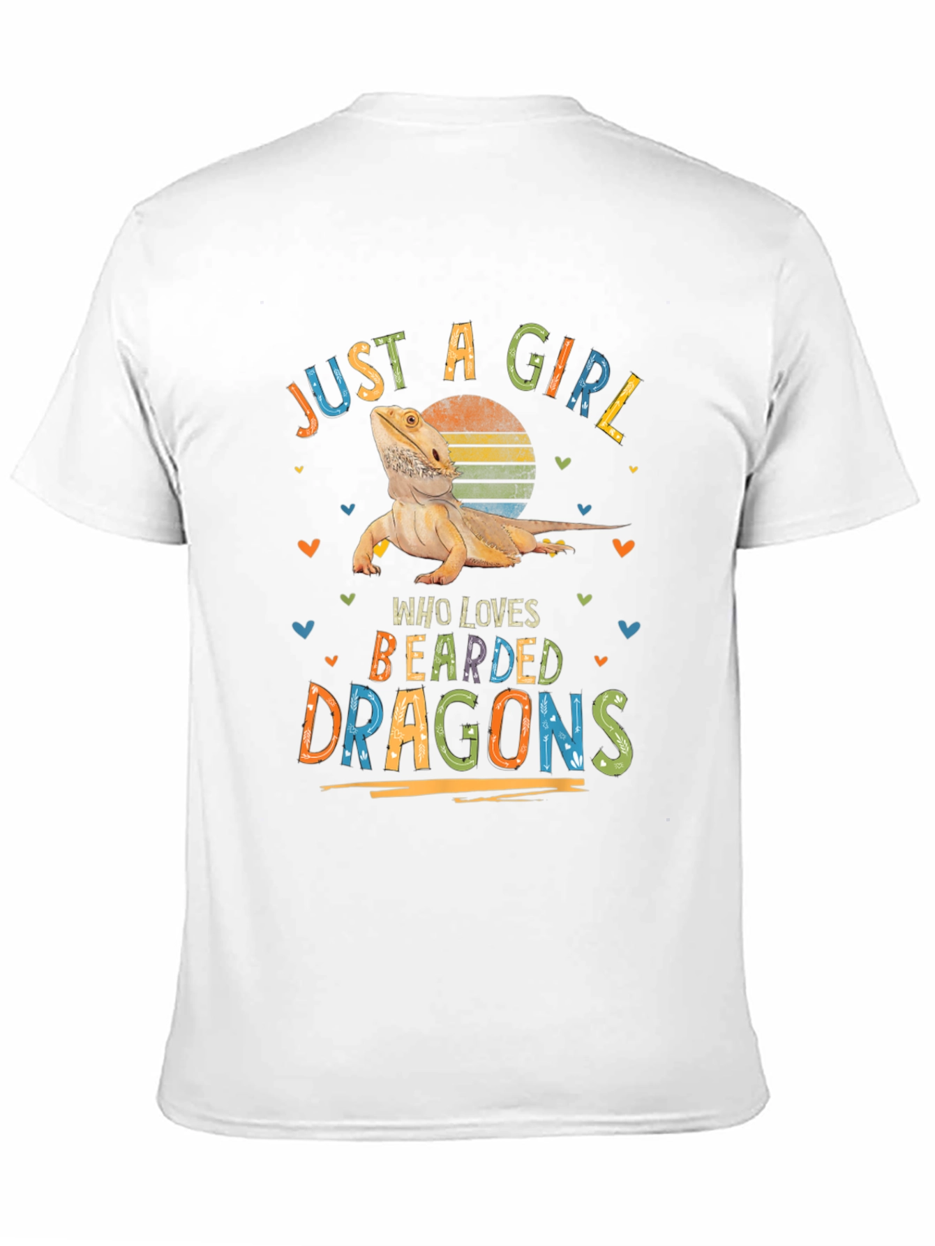 Bearded Dragon Lover T-Shirt Just a Girl Tee