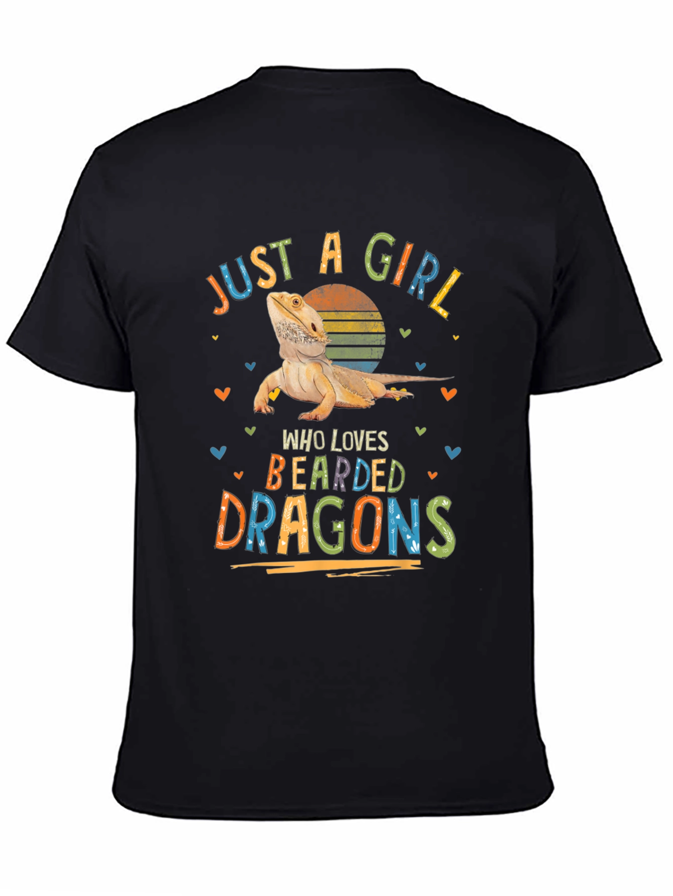 Bearded Dragon Lover T-Shirt Just a Girl Tee