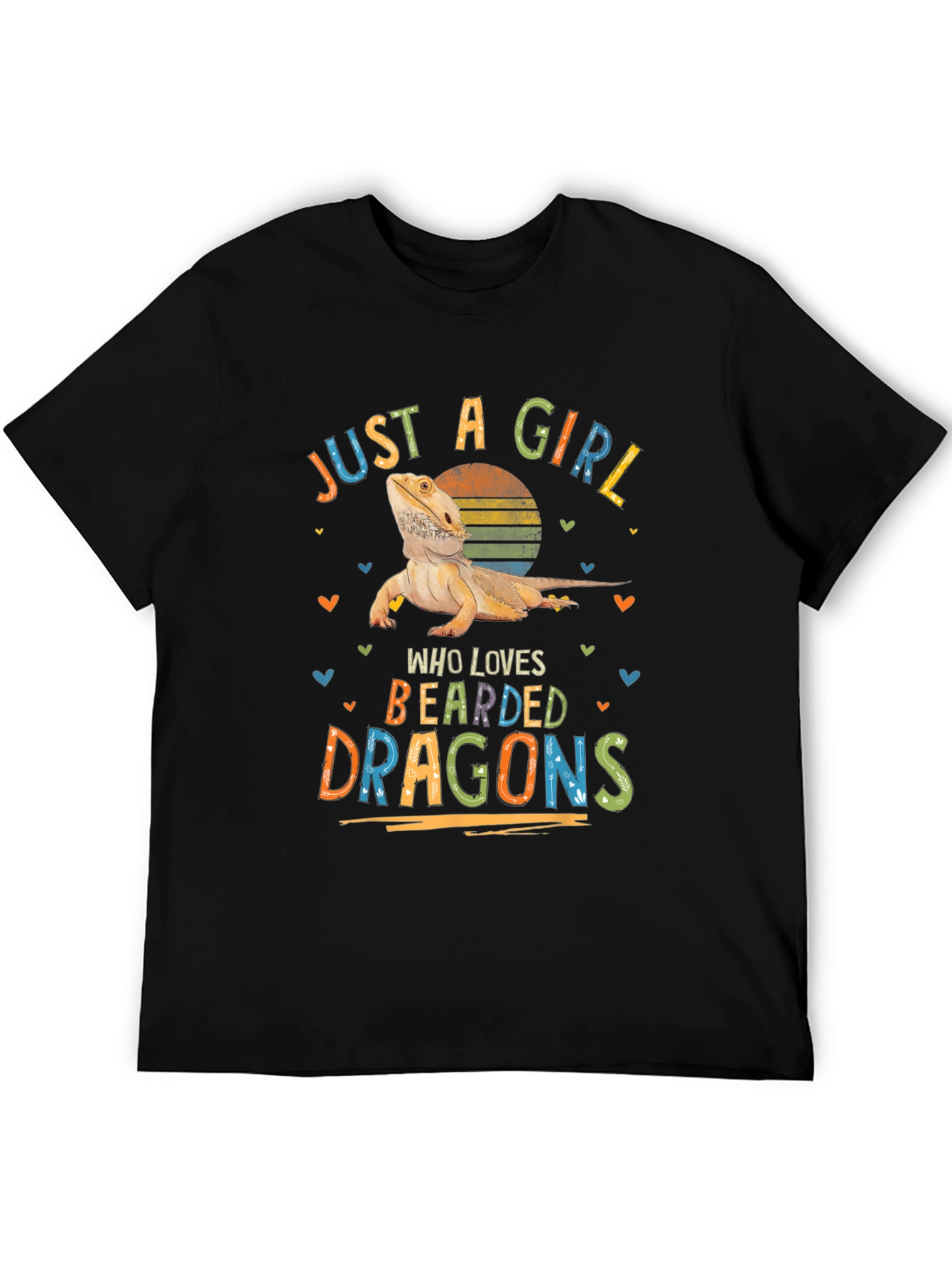 Bearded Dragon Lover T-Shirt Just a Girl Tee