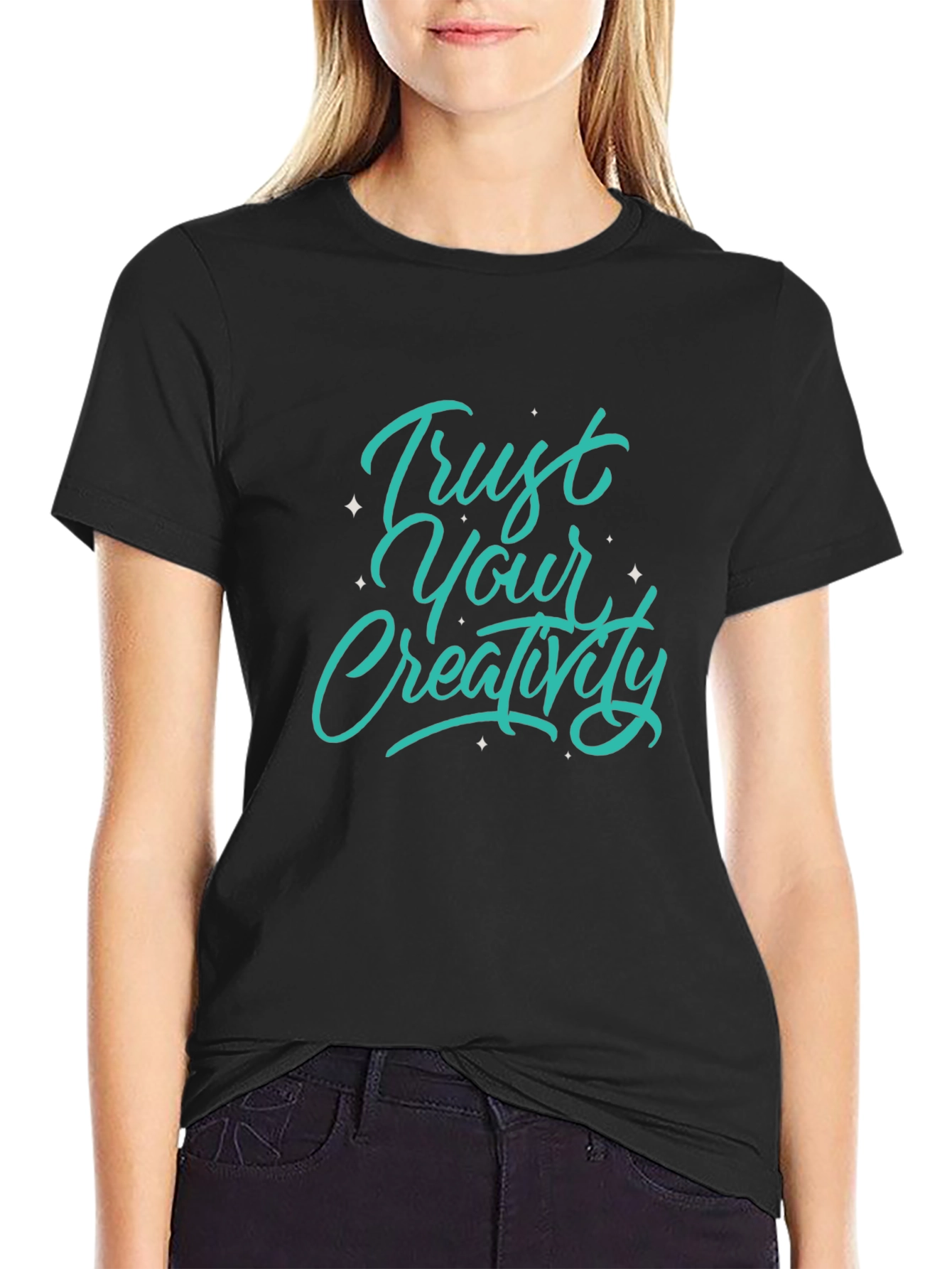 Trust Your Creativity Black Graphic Tee