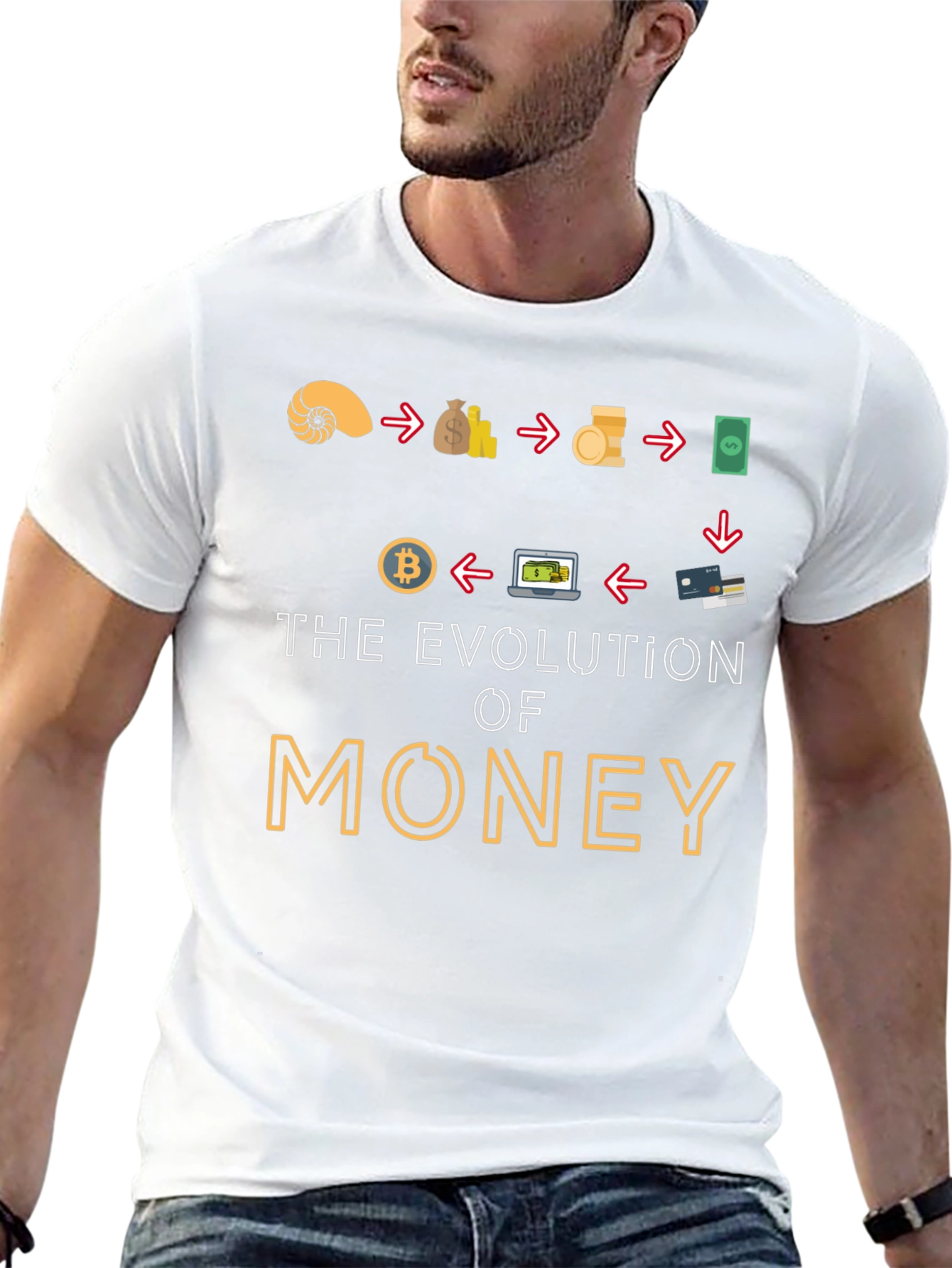 Evolution of Money Graphic T-Shirt