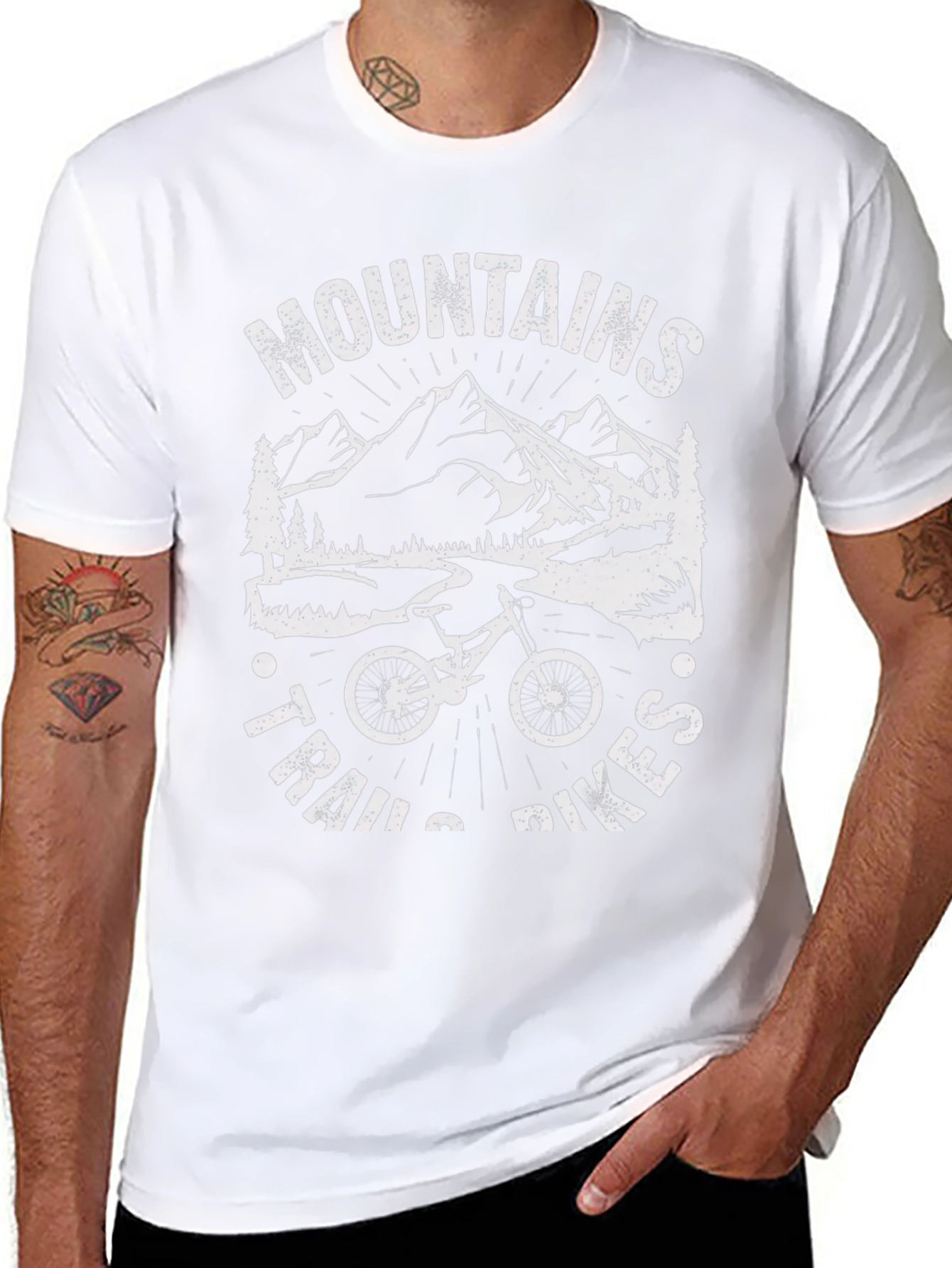 Mountains Trails Bikes T-Shirt
