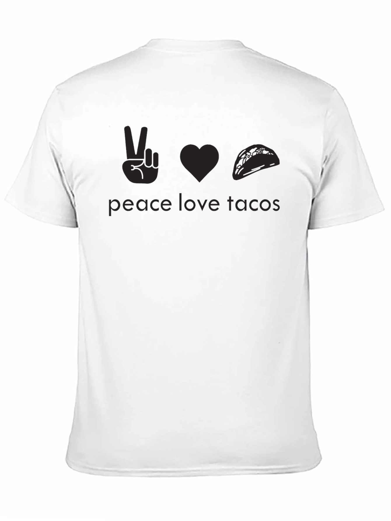 Peace Love Tacos Graphic T-Shirt - Black